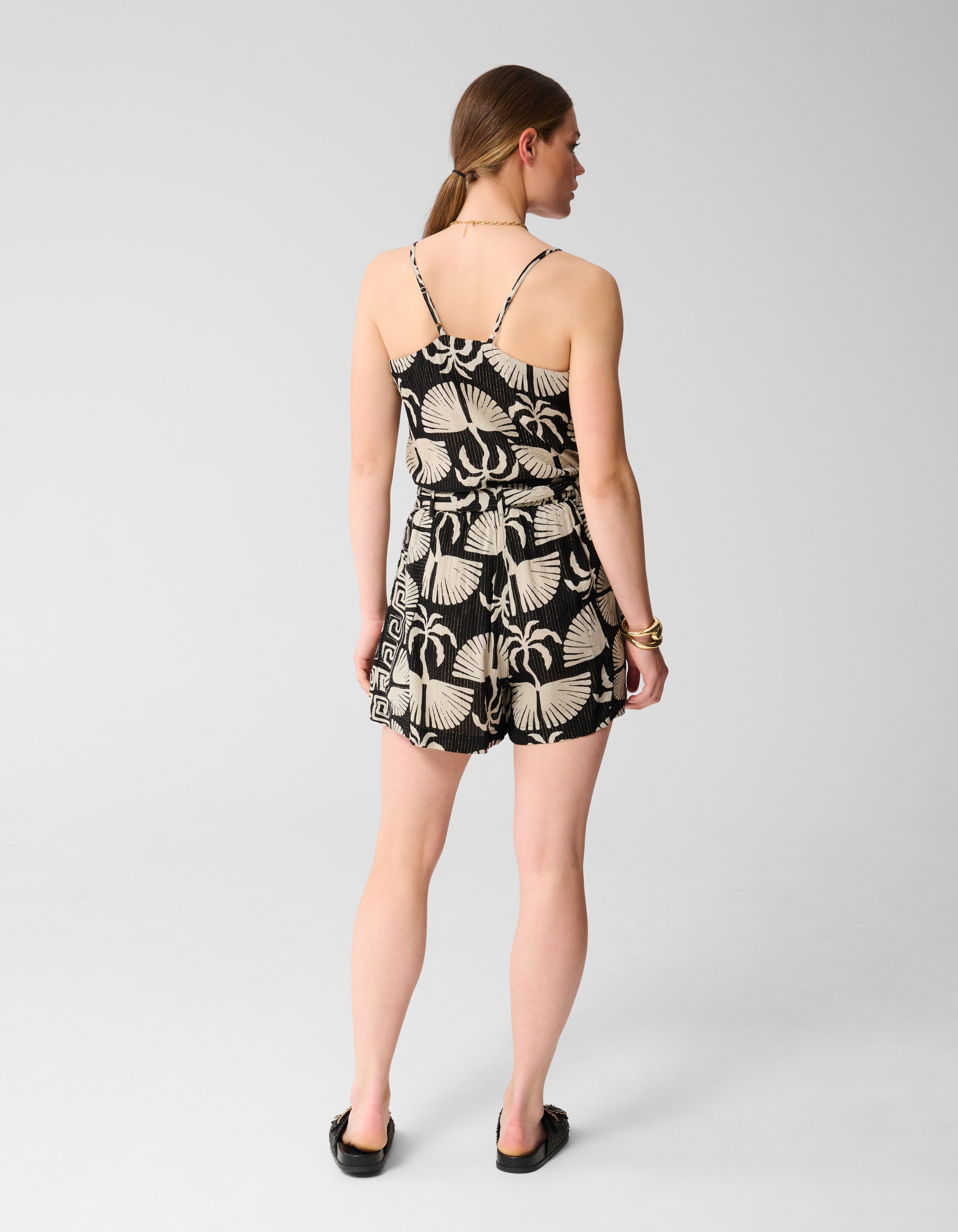Printed Singlet Zwart/Wit SHOEBY WOMEN