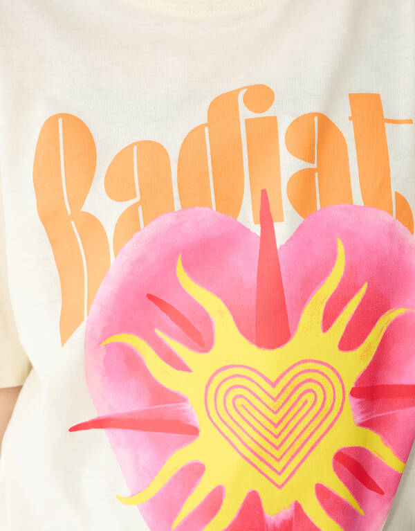 Radiate Artwork T-shirt Wit SHOEBY GIRLS
