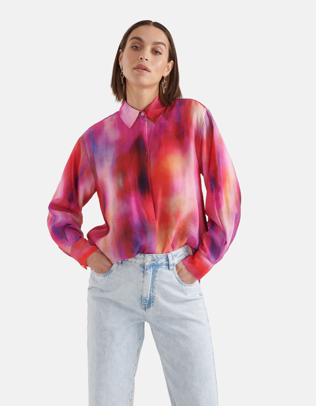 Gekleurde Tie Dye Blouse SHOEBY WOMEN
