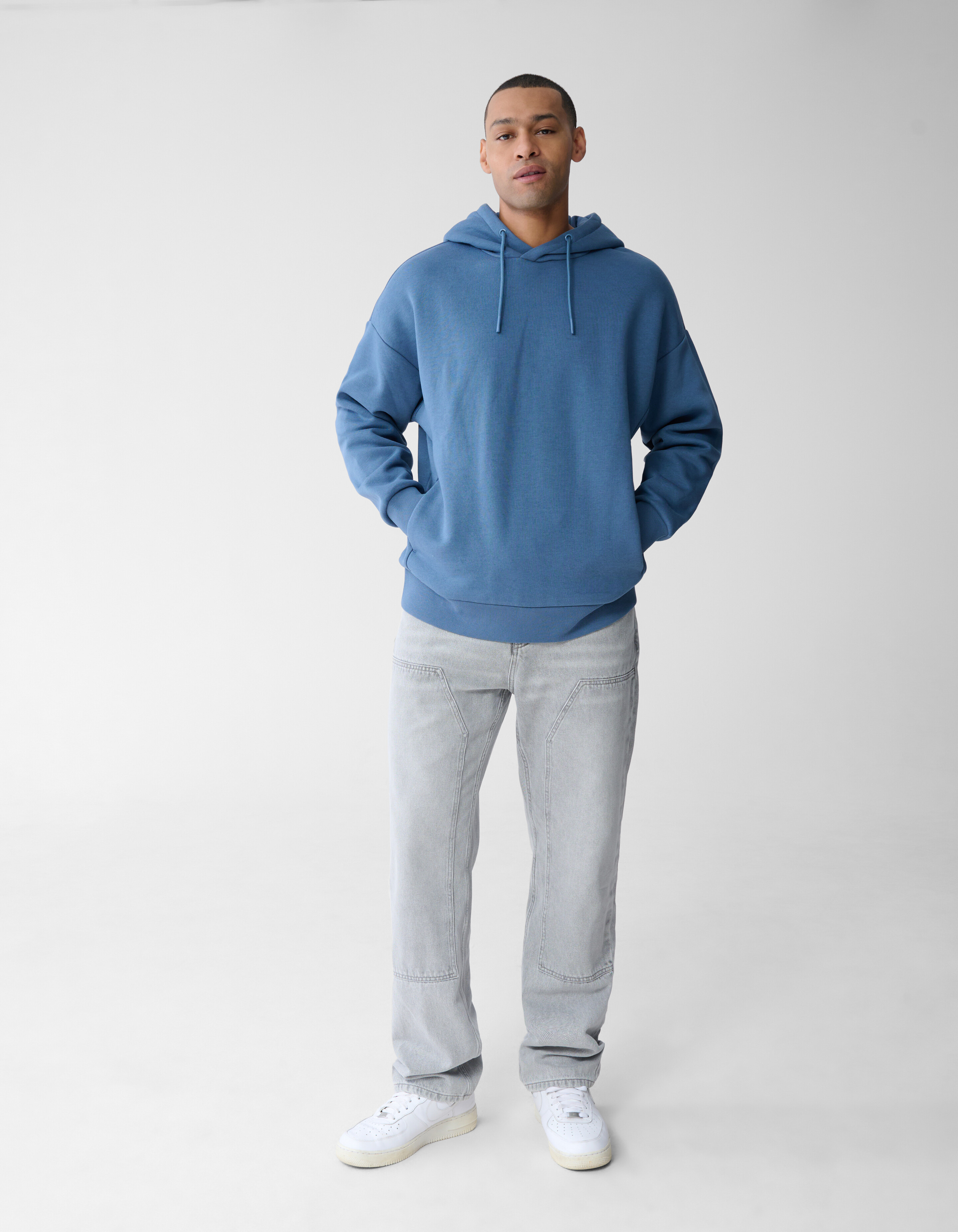 Label Sweat Hoodie Blauw SHOEBY MEN