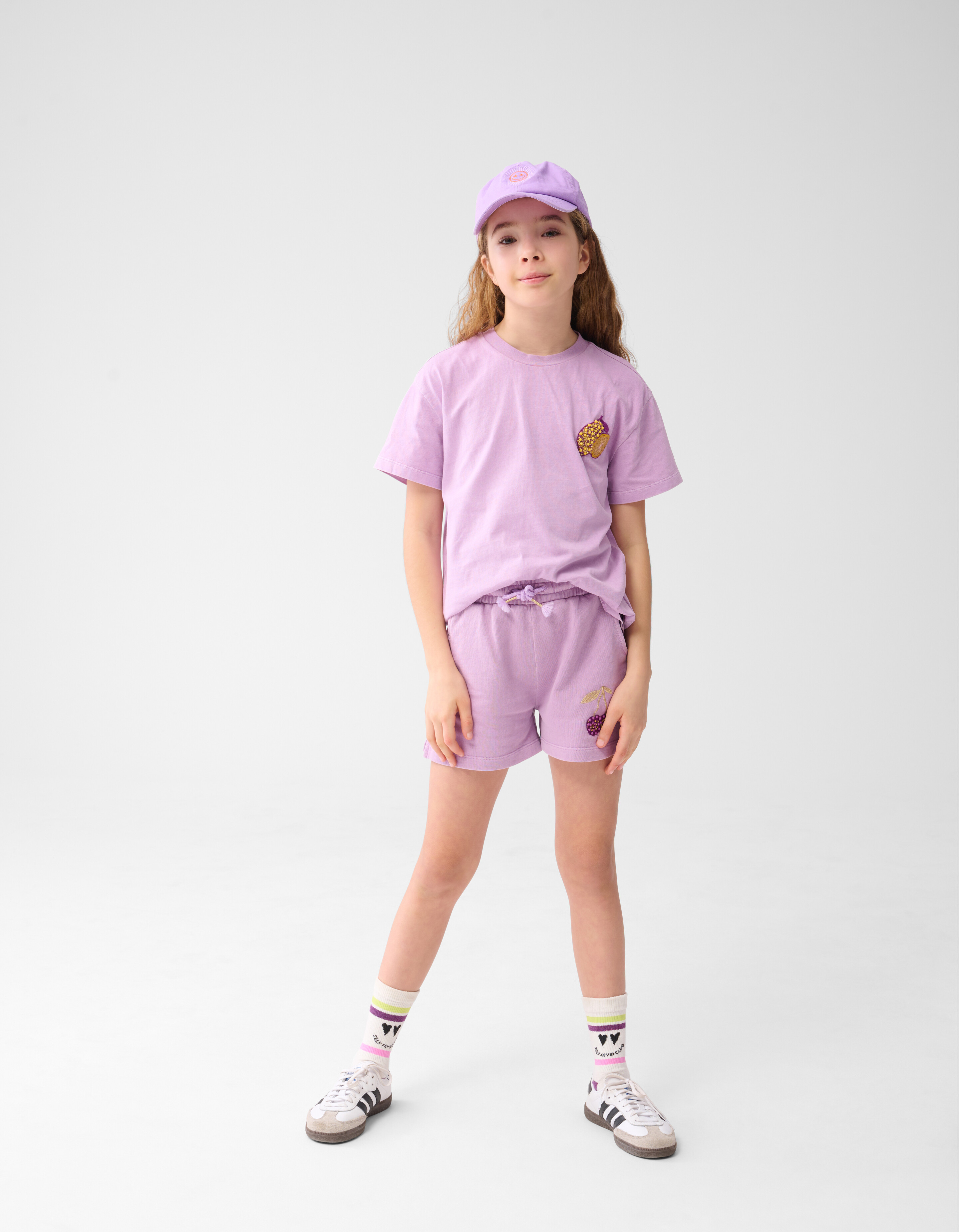 Lemon Patch Artwork T-shirt Lichtpaars SHOEBY GIRLS