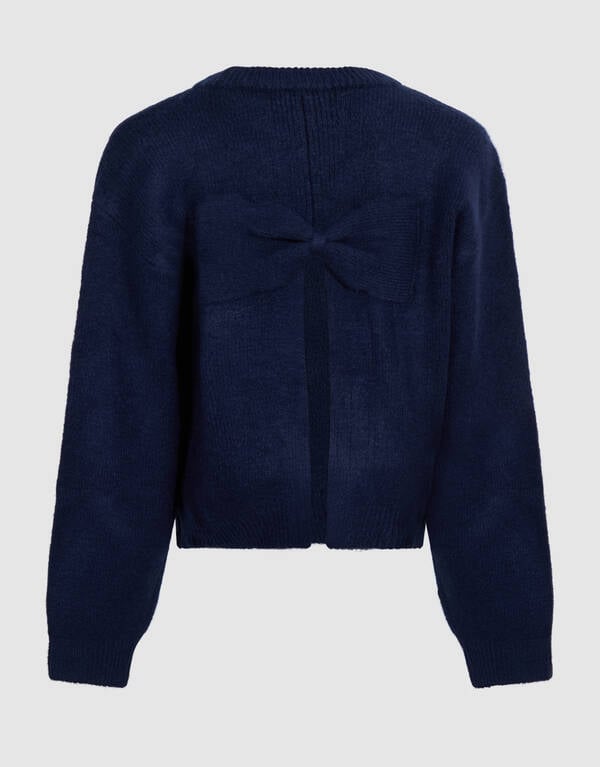 Strik Gebreide Trui Donkerblauw SHOEBY GIRLS