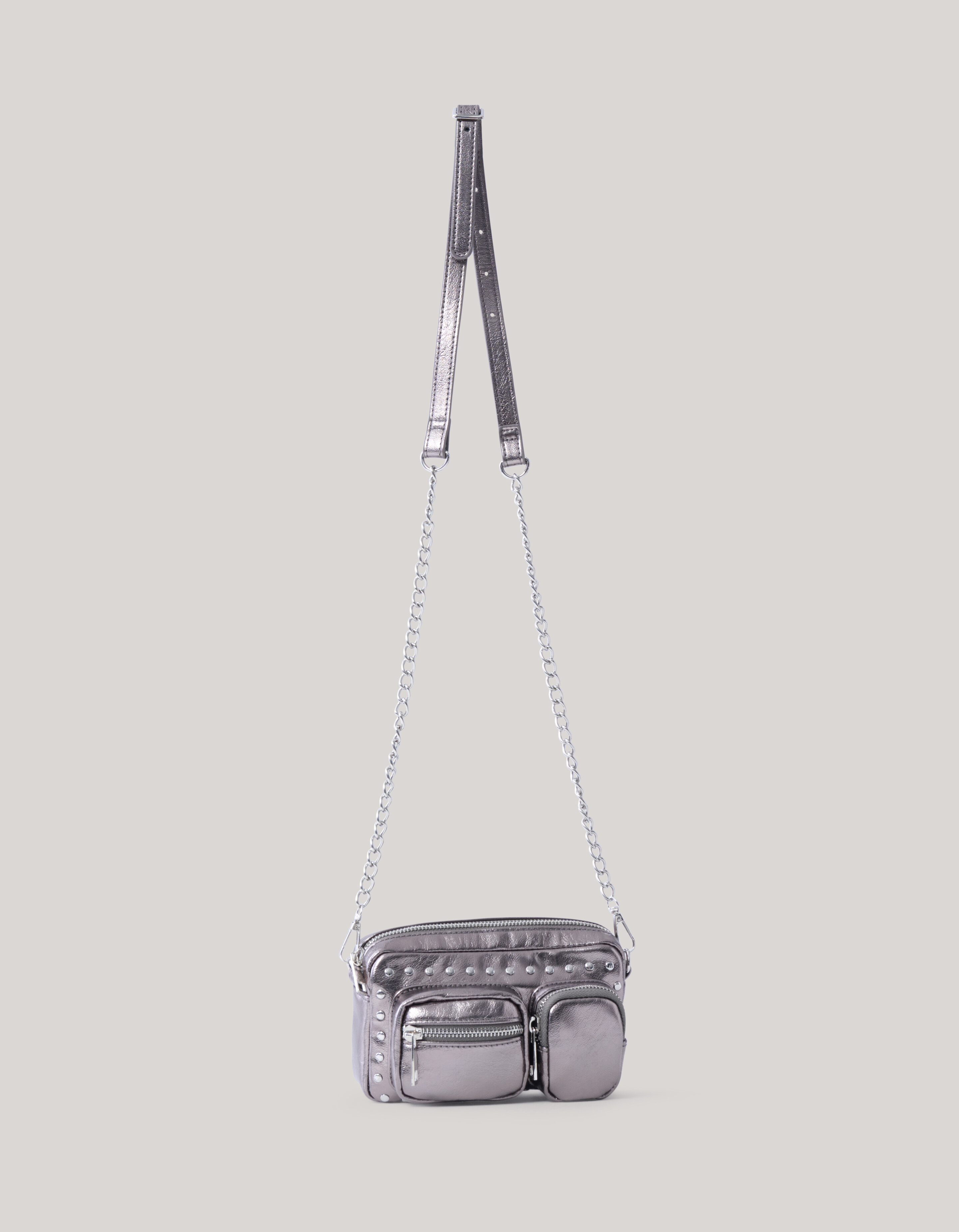 Studded Pocket Tas Zilver SHOEBY ACCESSOIRES