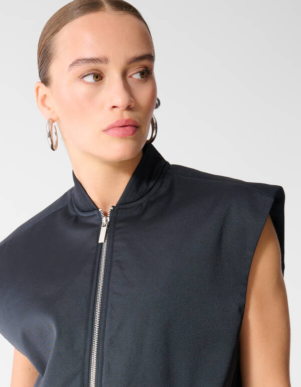 Sleeveless Bomberjack Donkerblauw SHOEBY WOMEN