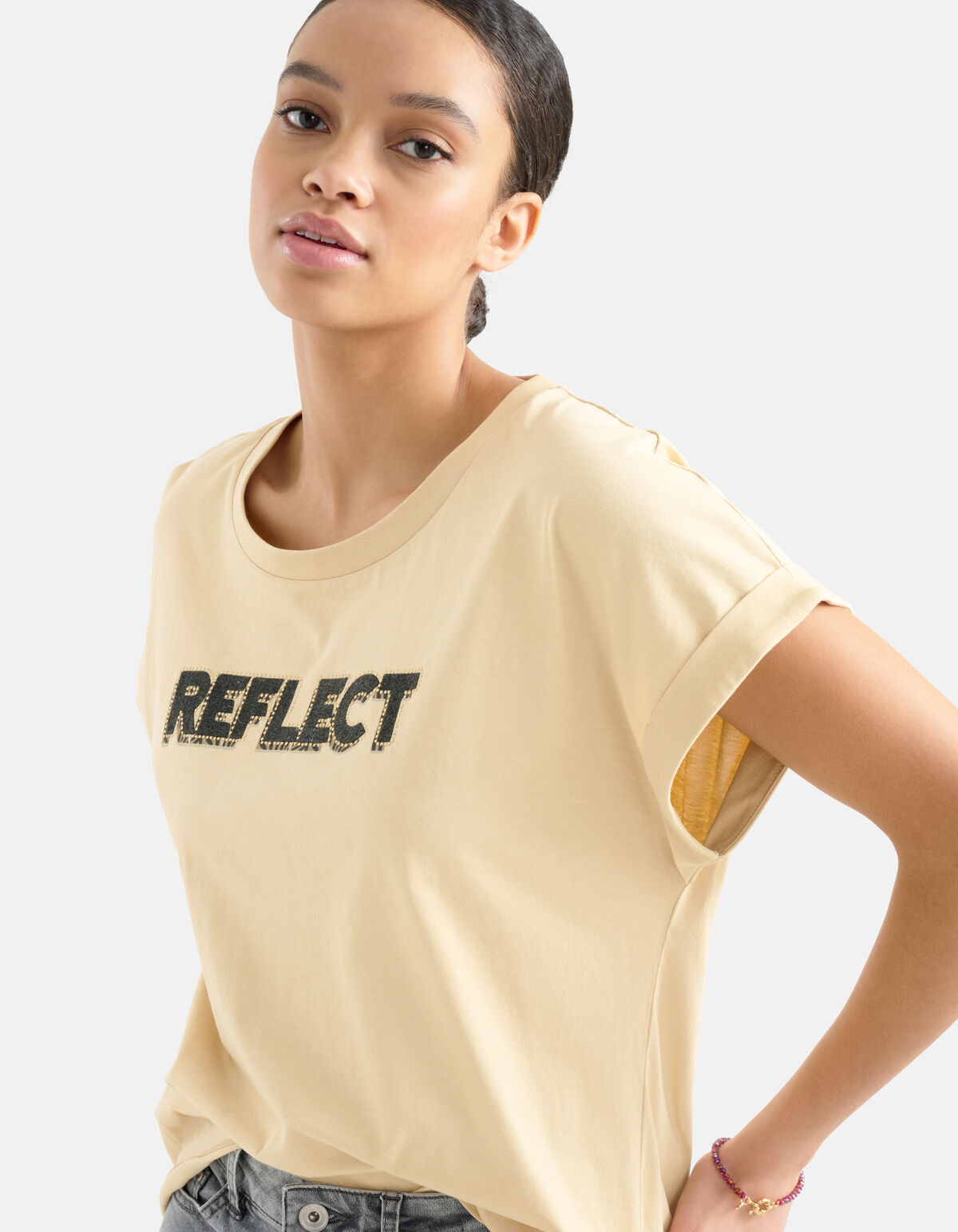 Artwork T-shirt Beige SHOEBY WOMEN