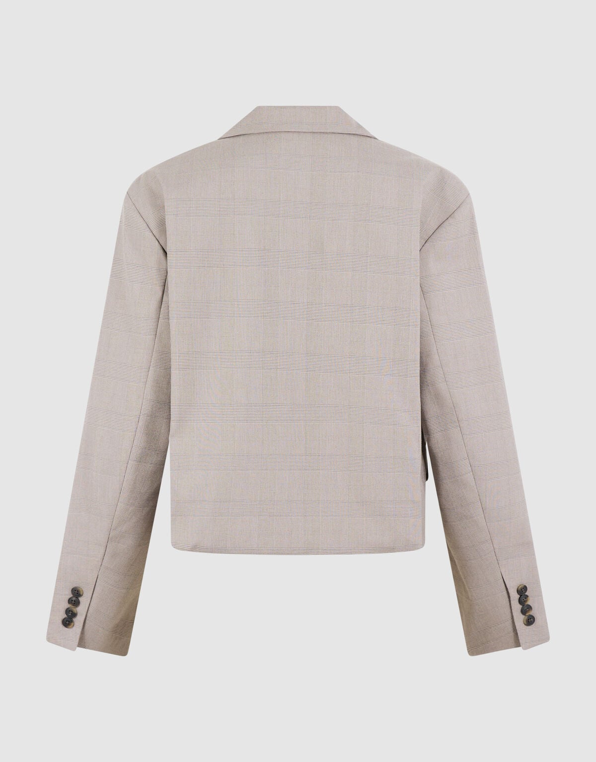 Ruiten Cropped Blazer Lichtgrijs SHOEBY WOMEN