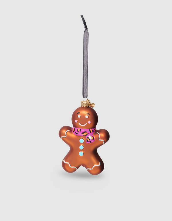 Gingerbread Cookie Kerstbal Bruin By Fred SHOEBY ACCESSOIRES