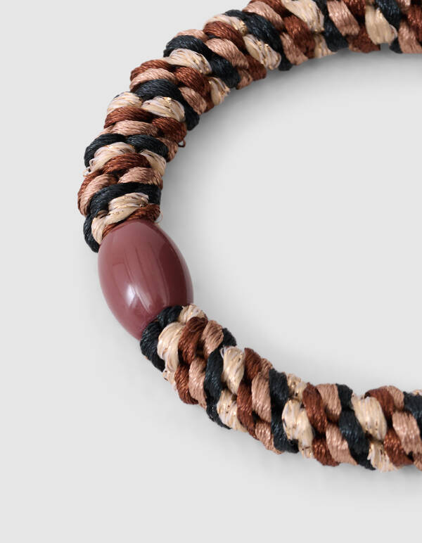 Lurex Haarelastiek Bruin SHOEBY ACCESSOIRES