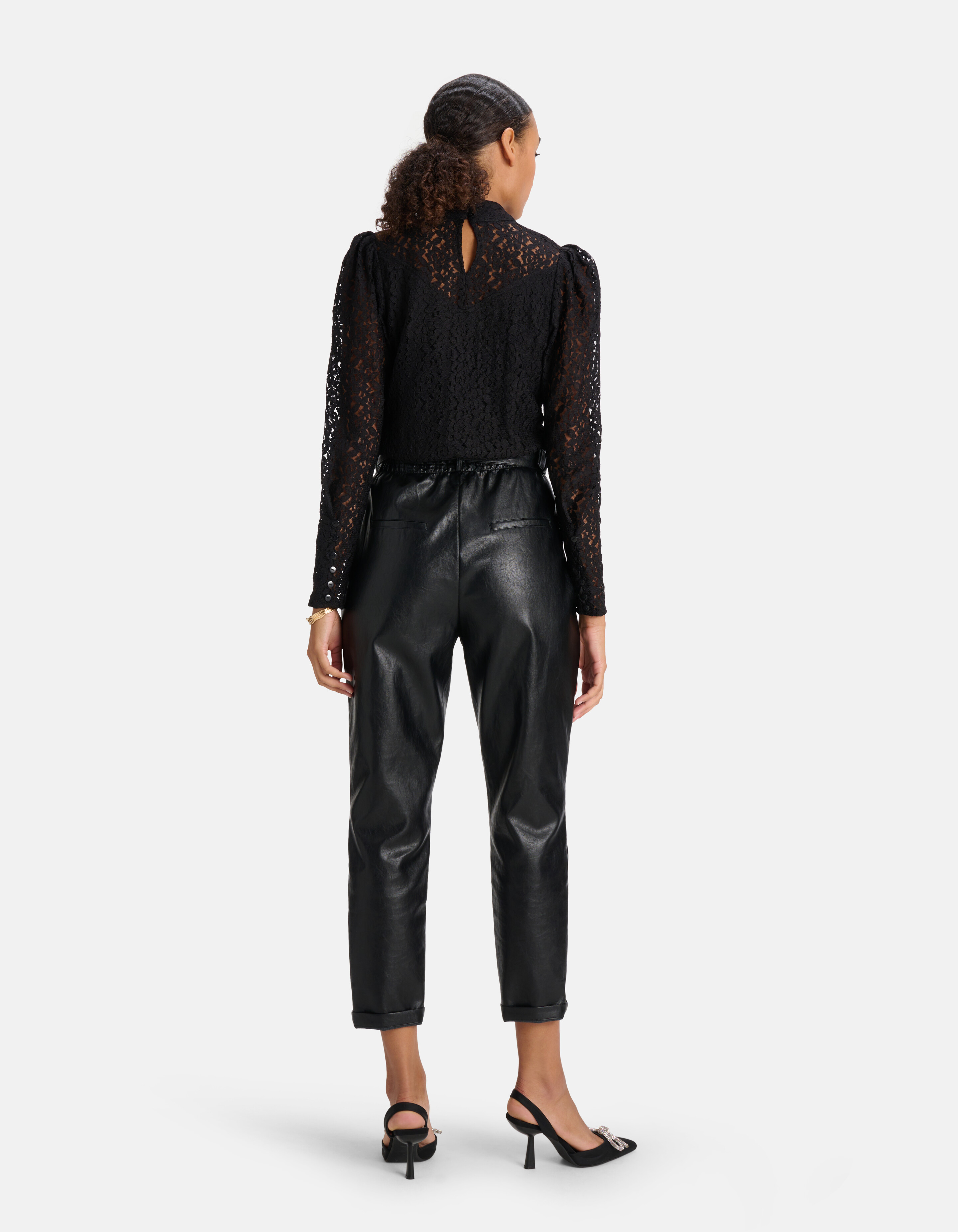 Kanten Blouse Zwart SHOEBY WOMEN