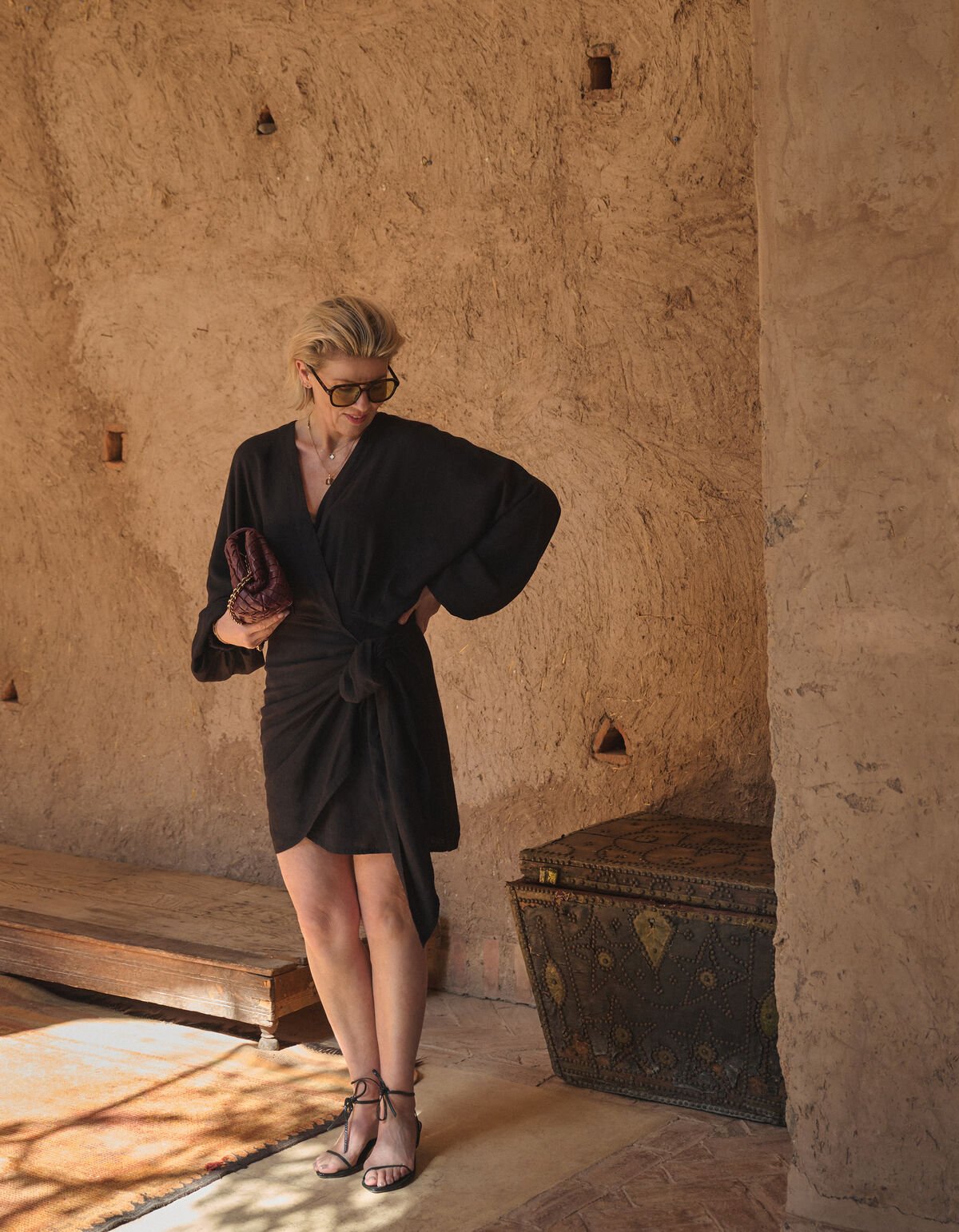 Overslag Mini Jurk Zwart By Lonneke SHOEBY WOMEN