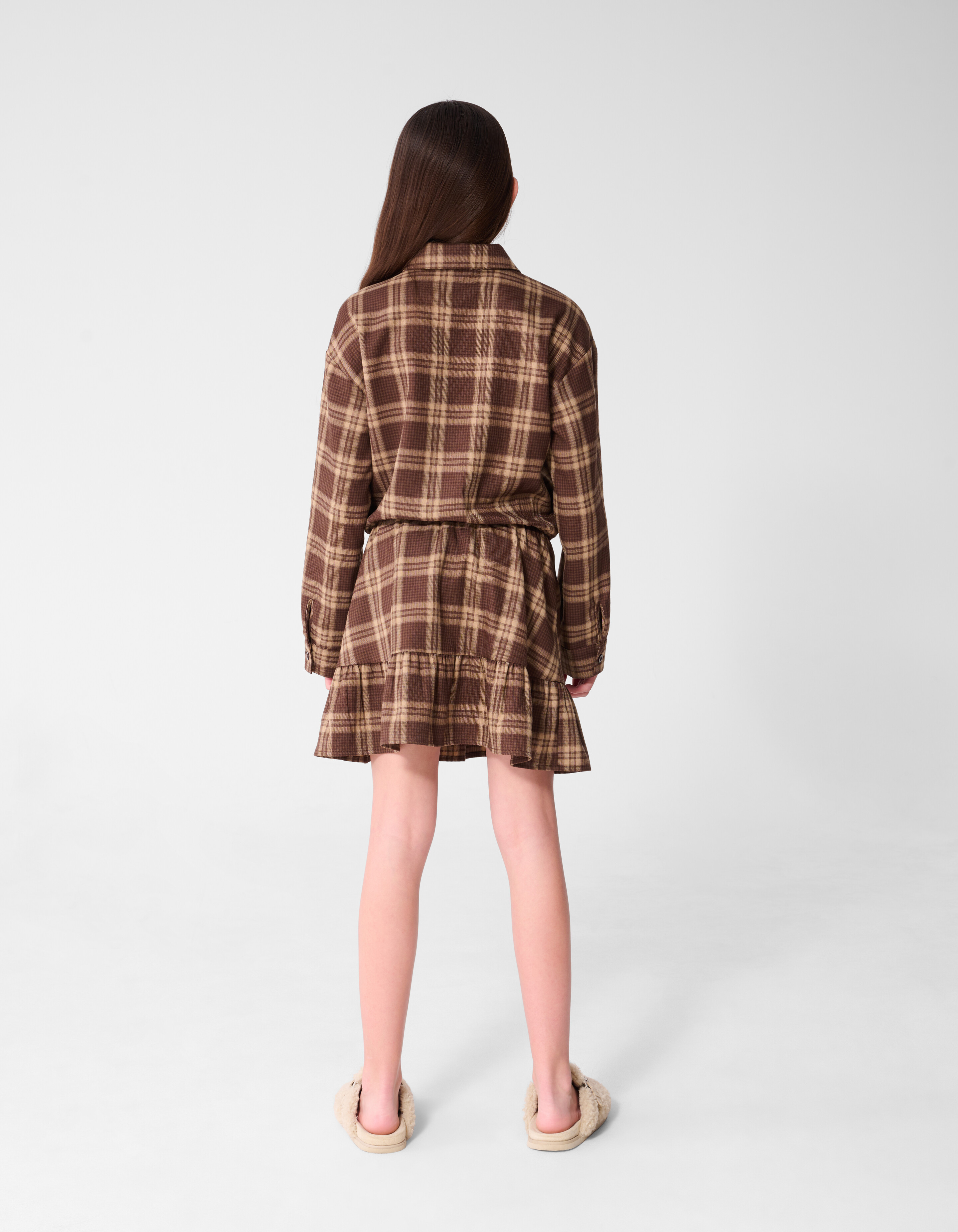 Ruiten Jurk Bruin SHOEBY GIRLS