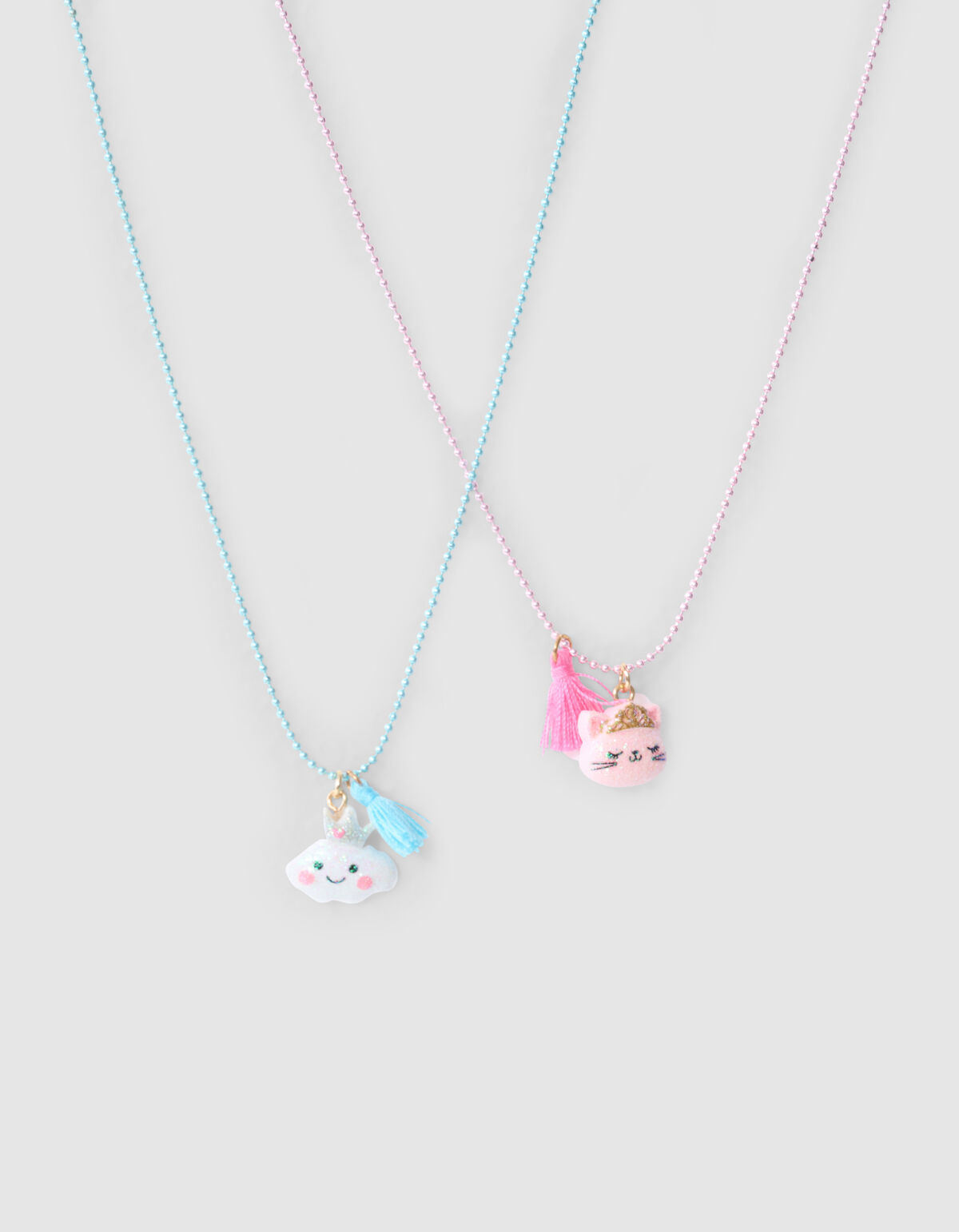 BFF Ketting Blauw/Roze SHOEBY ACCESSOIRES