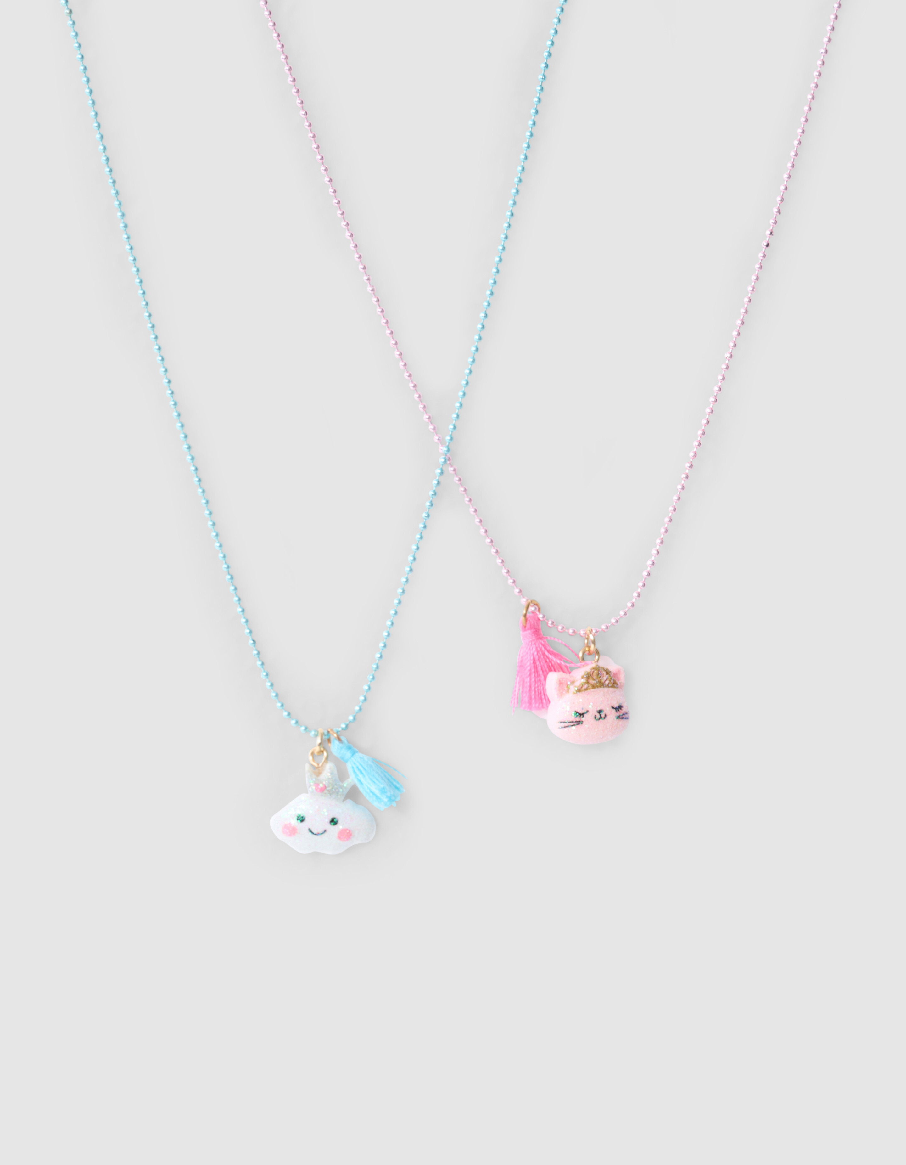 BFF Ketting Blauw/Roze SHOEBY ACCESSOIRES