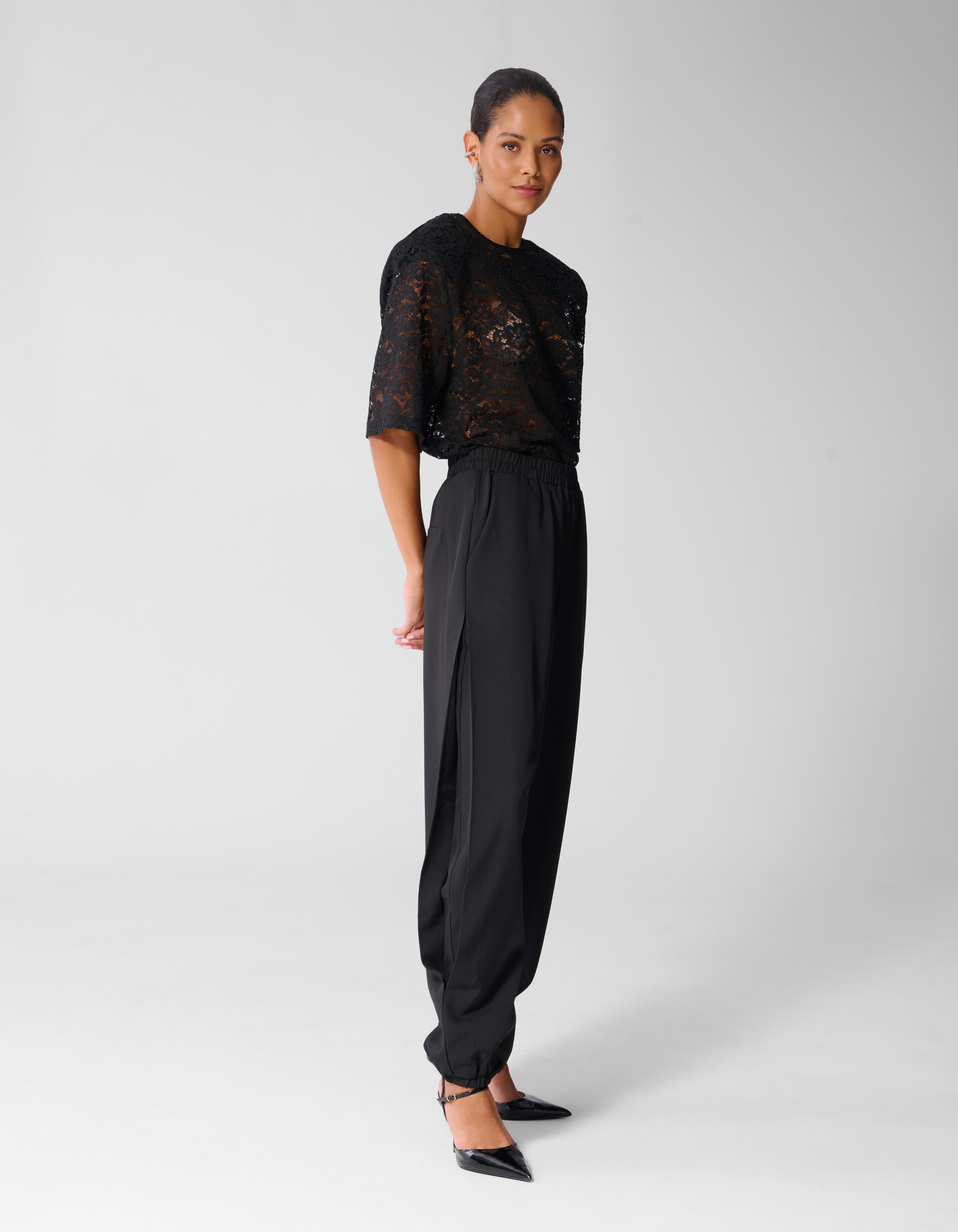 Pleat Balloon Fit Broek Zwart SHOEBY WOMEN