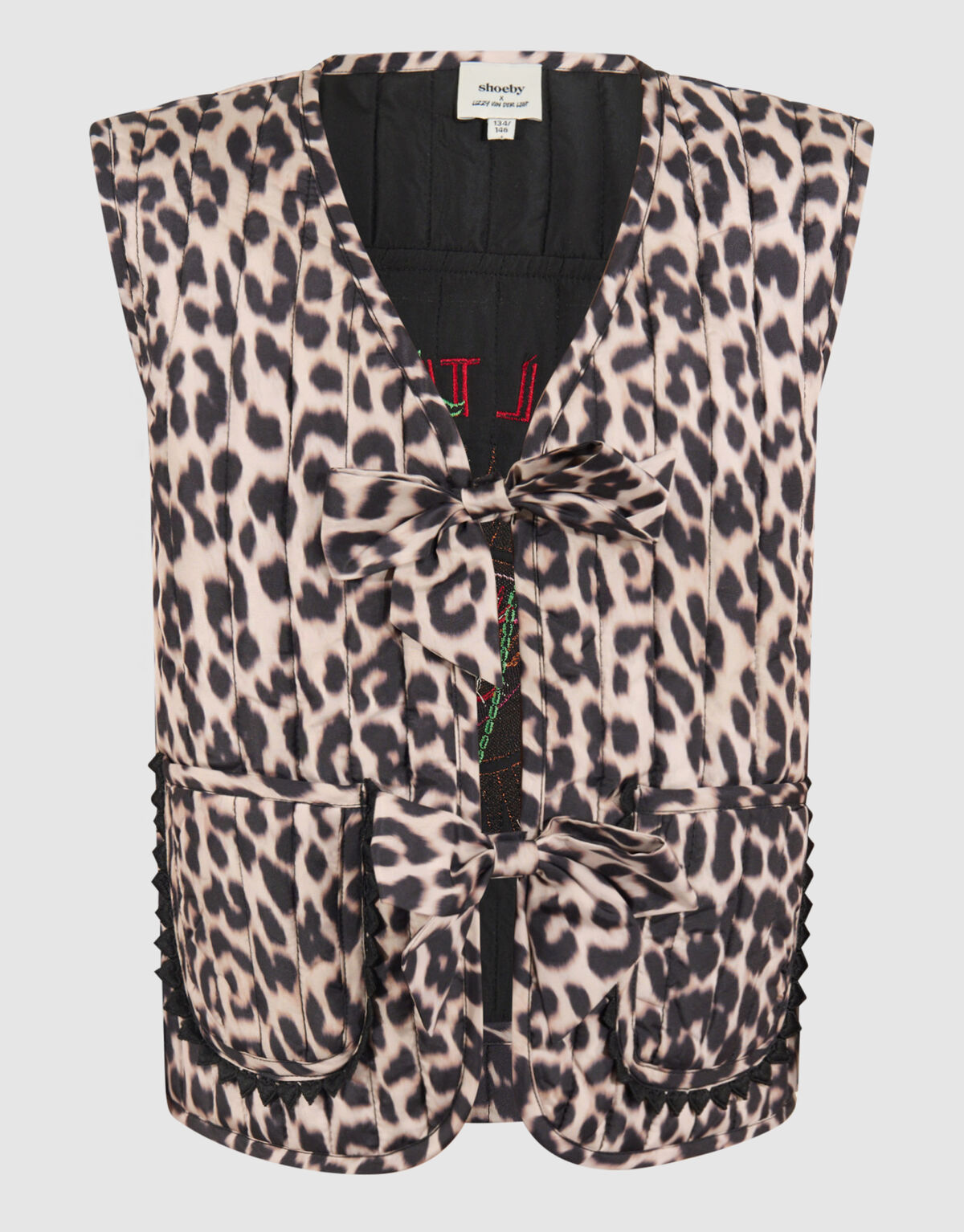 Leopard Printed Gilet Bruin SHOEBY GIRLS