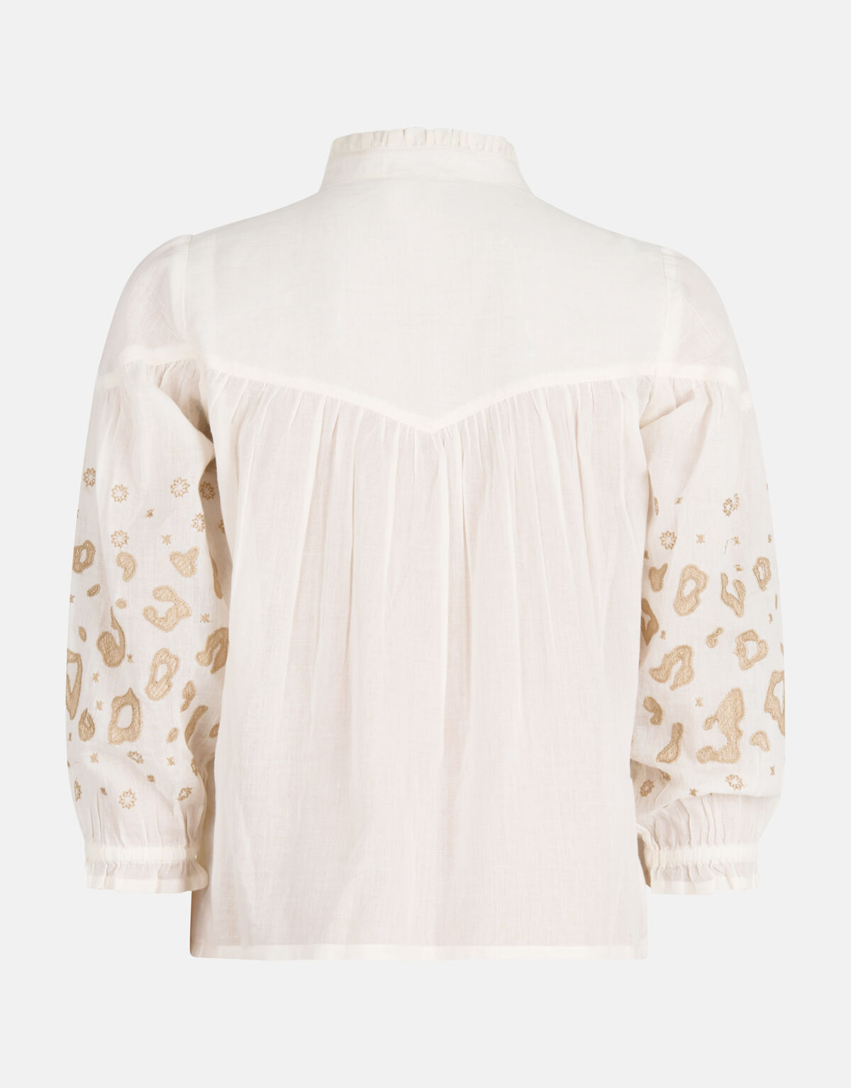 Embroidery Blouse Wit SHOEBY GIRLS
