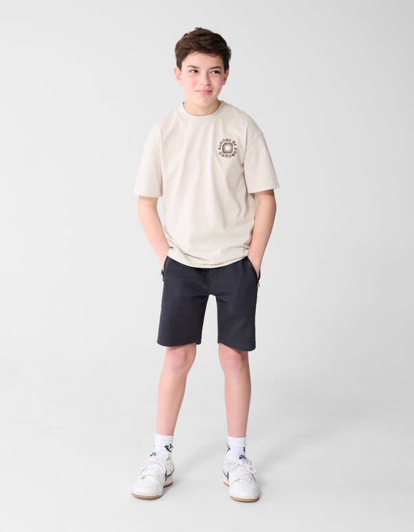Lemon Artwork T-shirt Beige SHOEBY BOYS