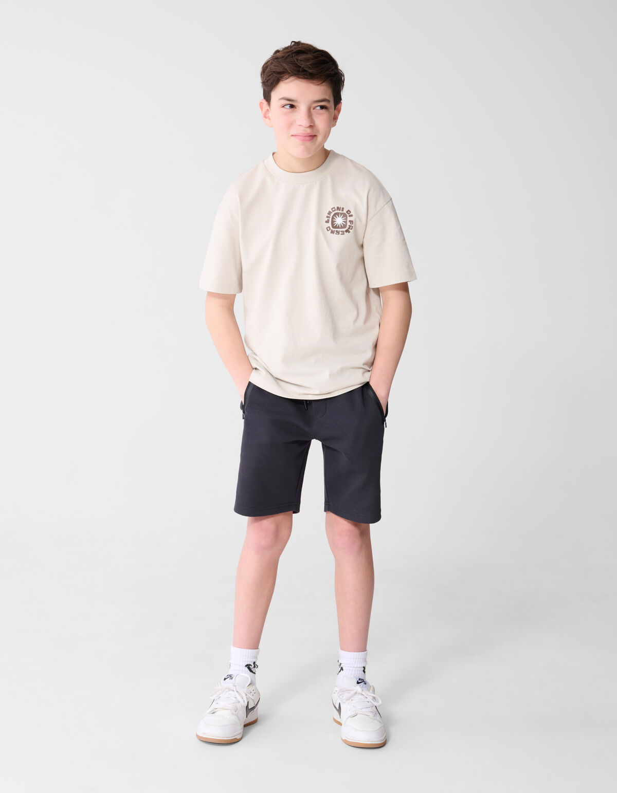 Lemon Artwork T-shirt Beige SHOEBY BOYS