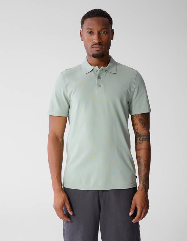 Gebreide Polo Lichtgroen SHOEBY MEN
