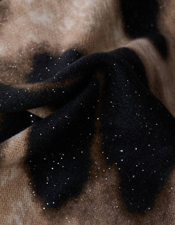 Glitter Leopard Sjaal Bruin SHOEBY ACCESSOIRES