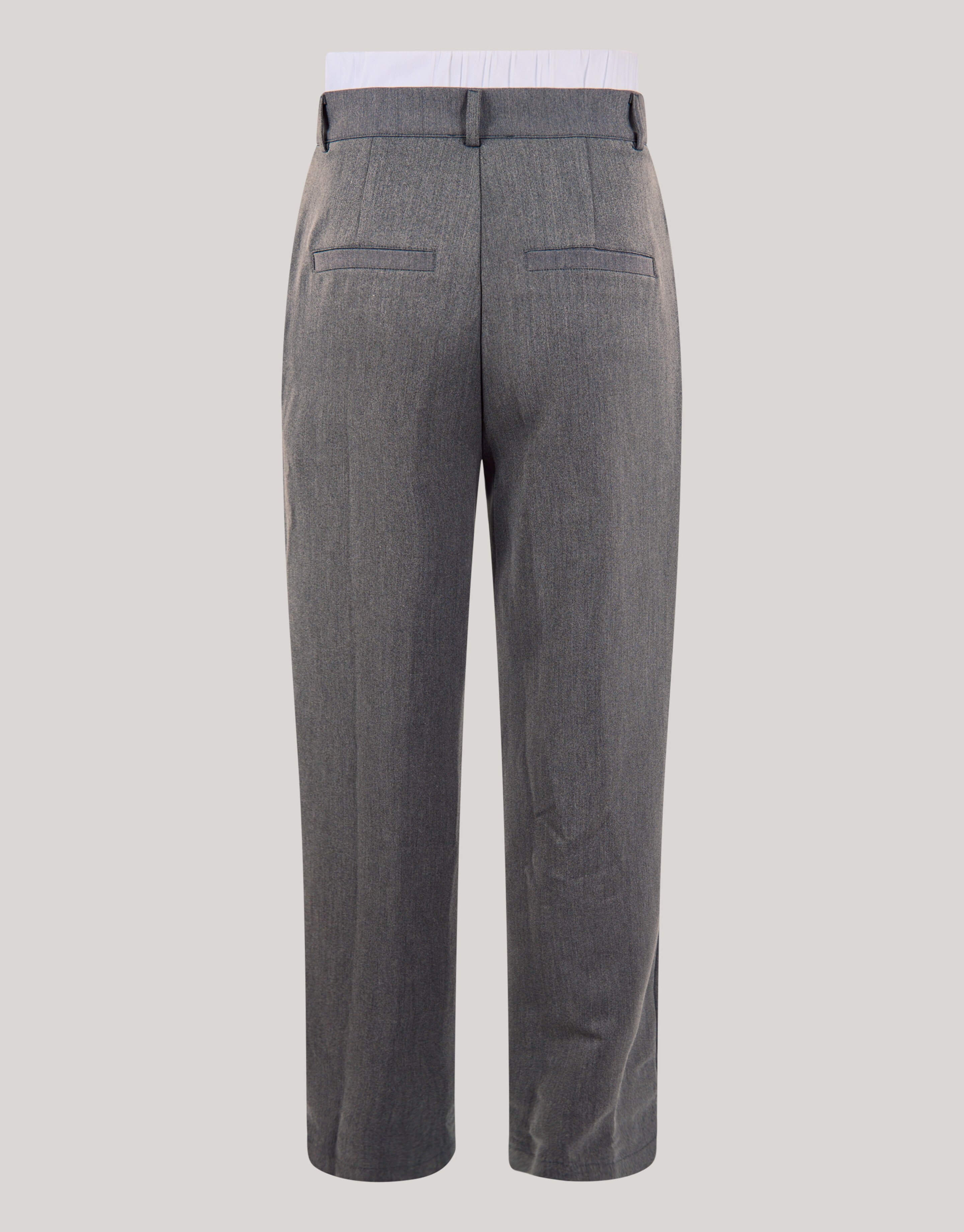 Double Waistband Broek Donkergrjis SHOEBY WOMEN