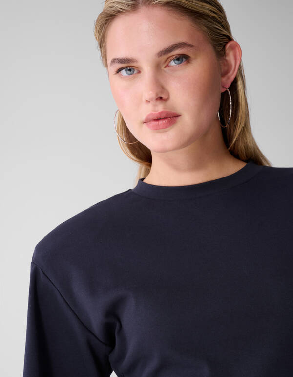 Waisted T-shirt Donkerblauw SHOEBY WOMEN