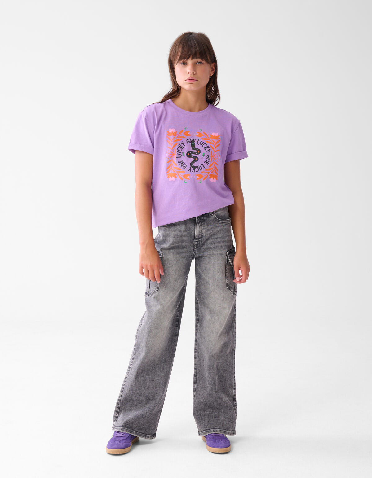 Artwork T-shirt Paars SHOEBY GIRLS