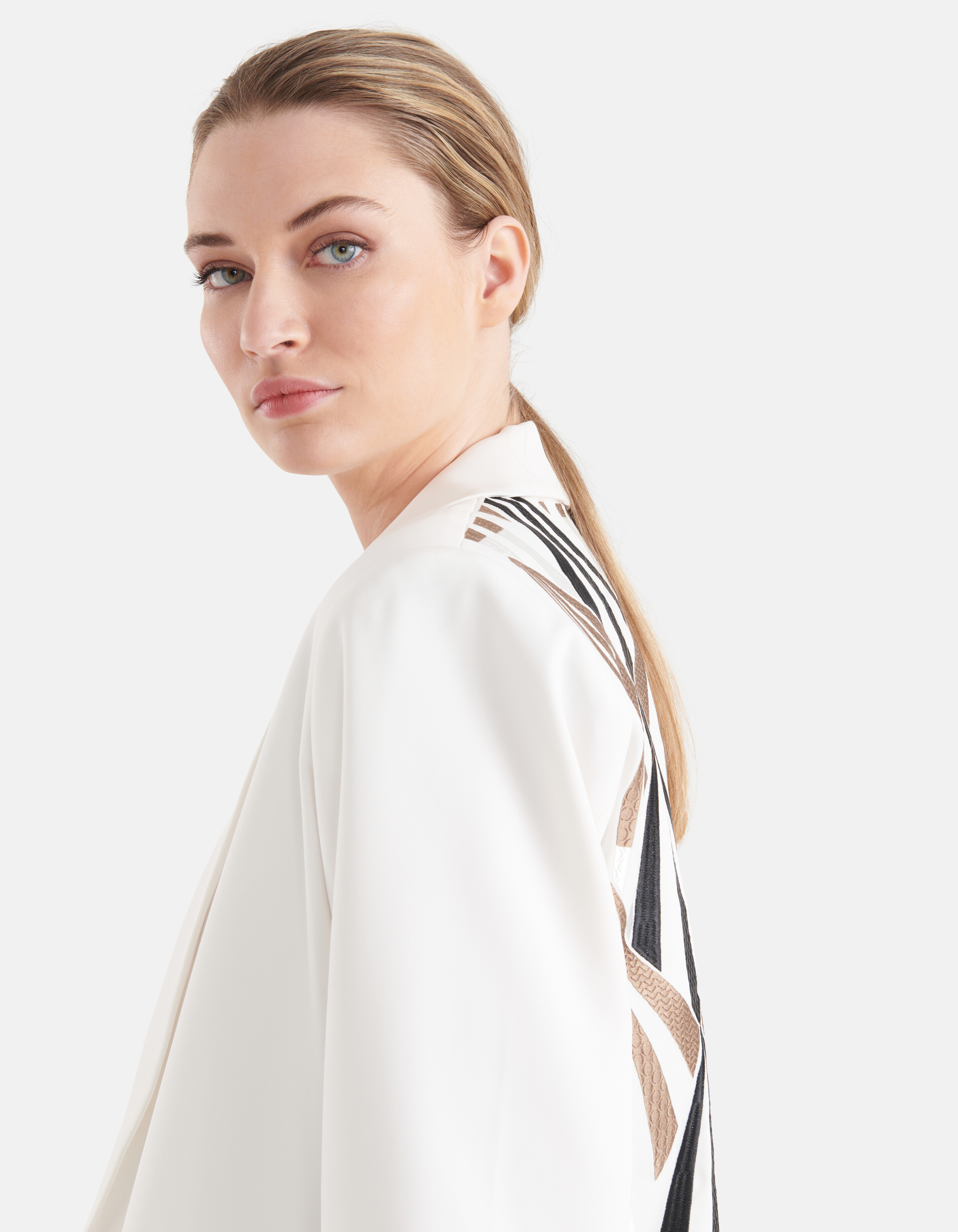 Grafische Blazer Gebroken Wit By Mieke SHOEBY WOMEN