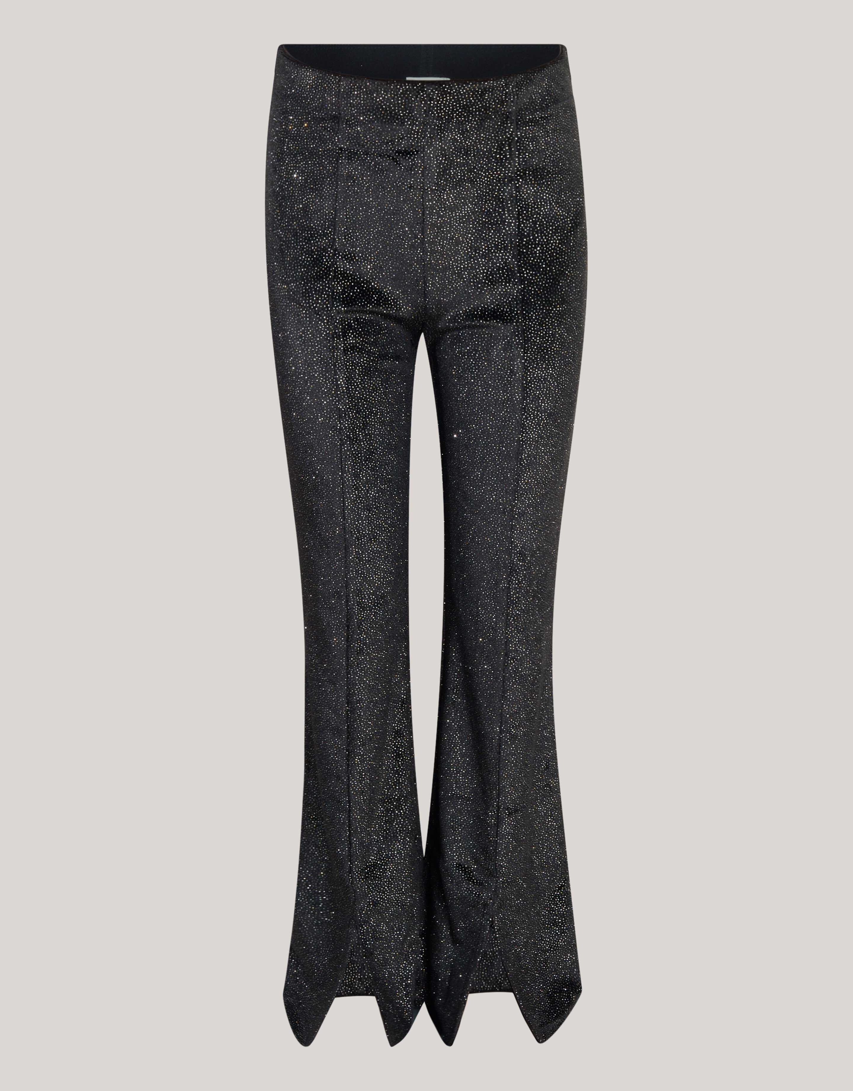 Glitter Split Flared Legging Zwart SHOEBY GIRLS