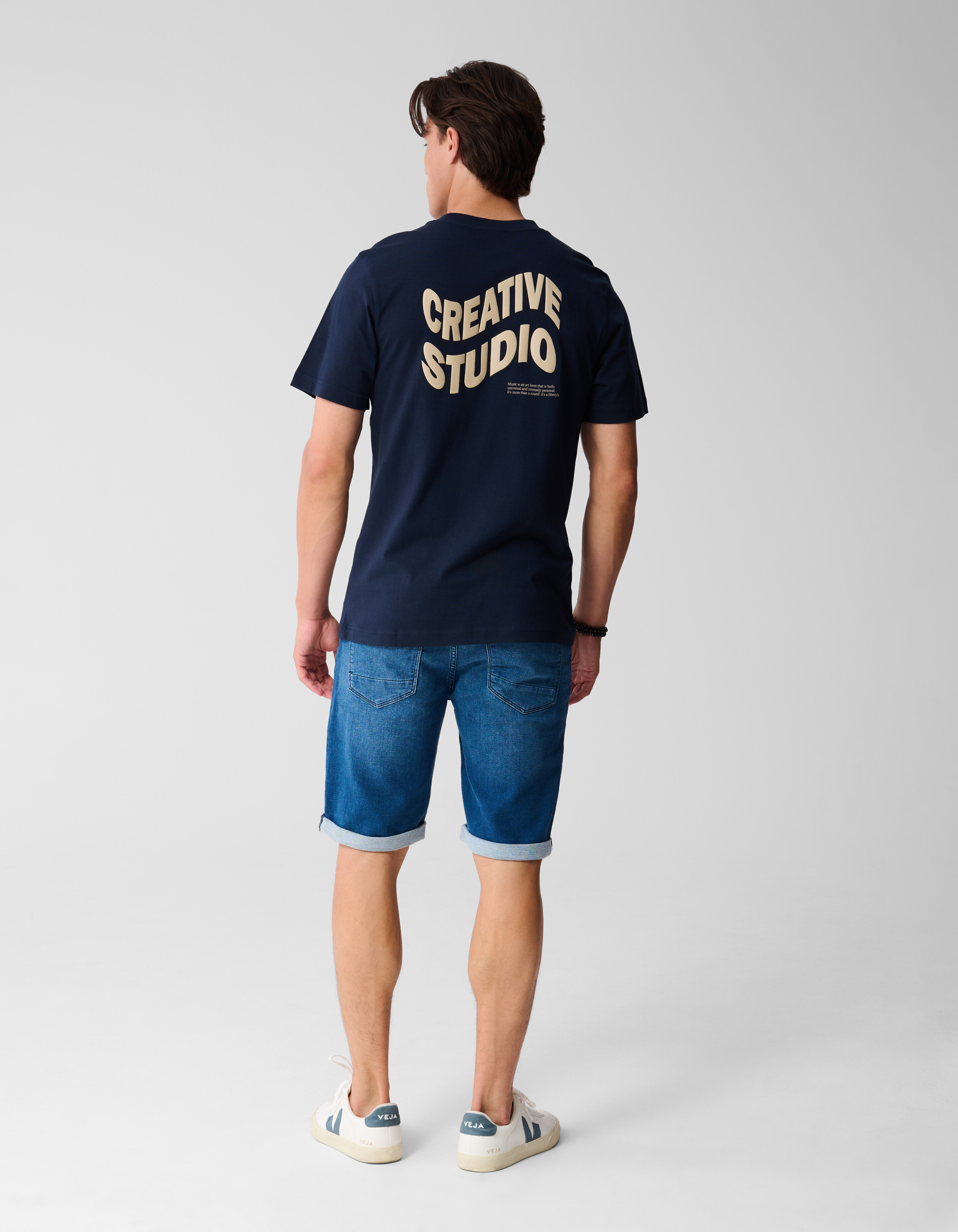 Jog Denim Short Donkerblauw SHOEBY MEN