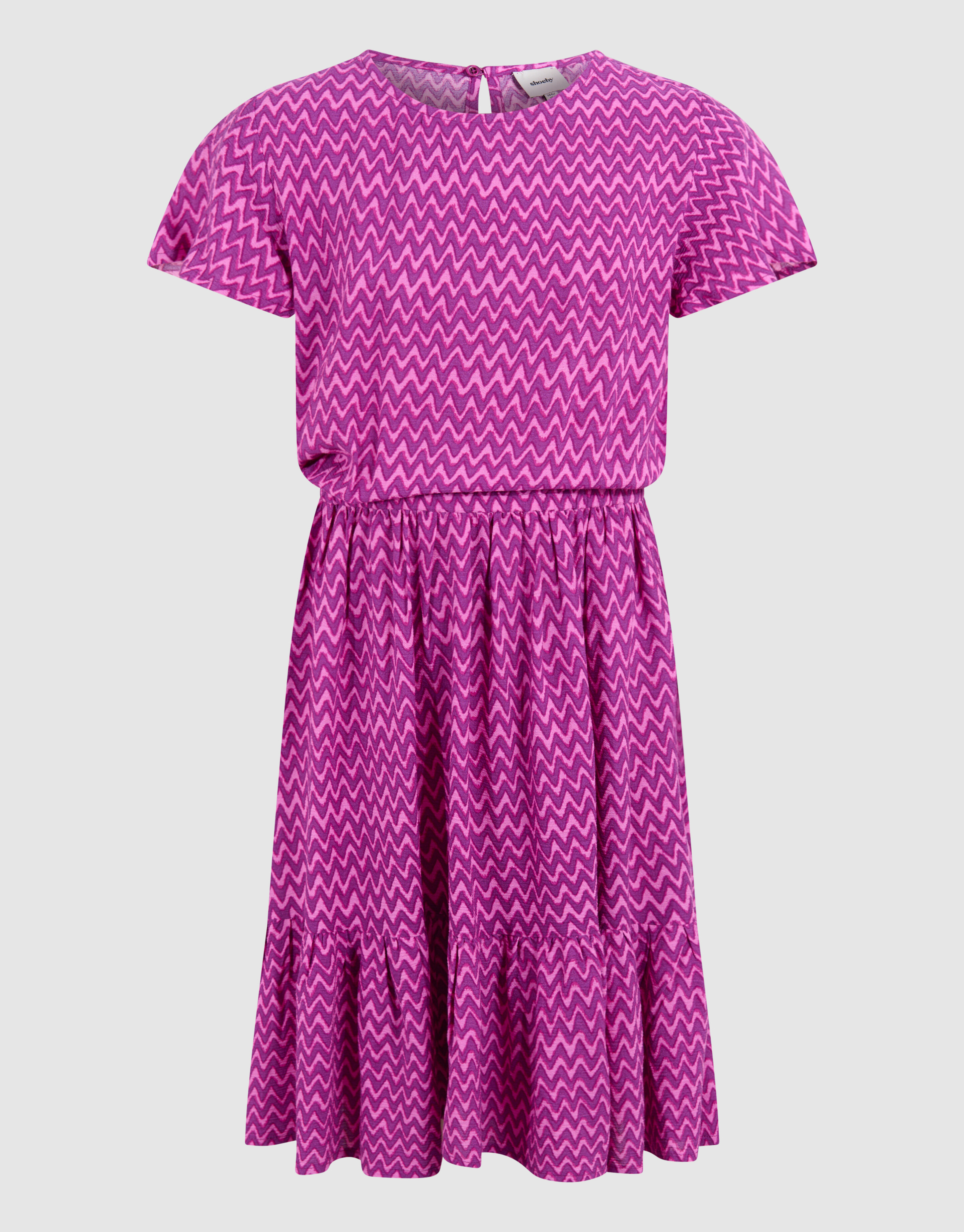 Printed Wave Jurk Roze SHOEBY GIRLS