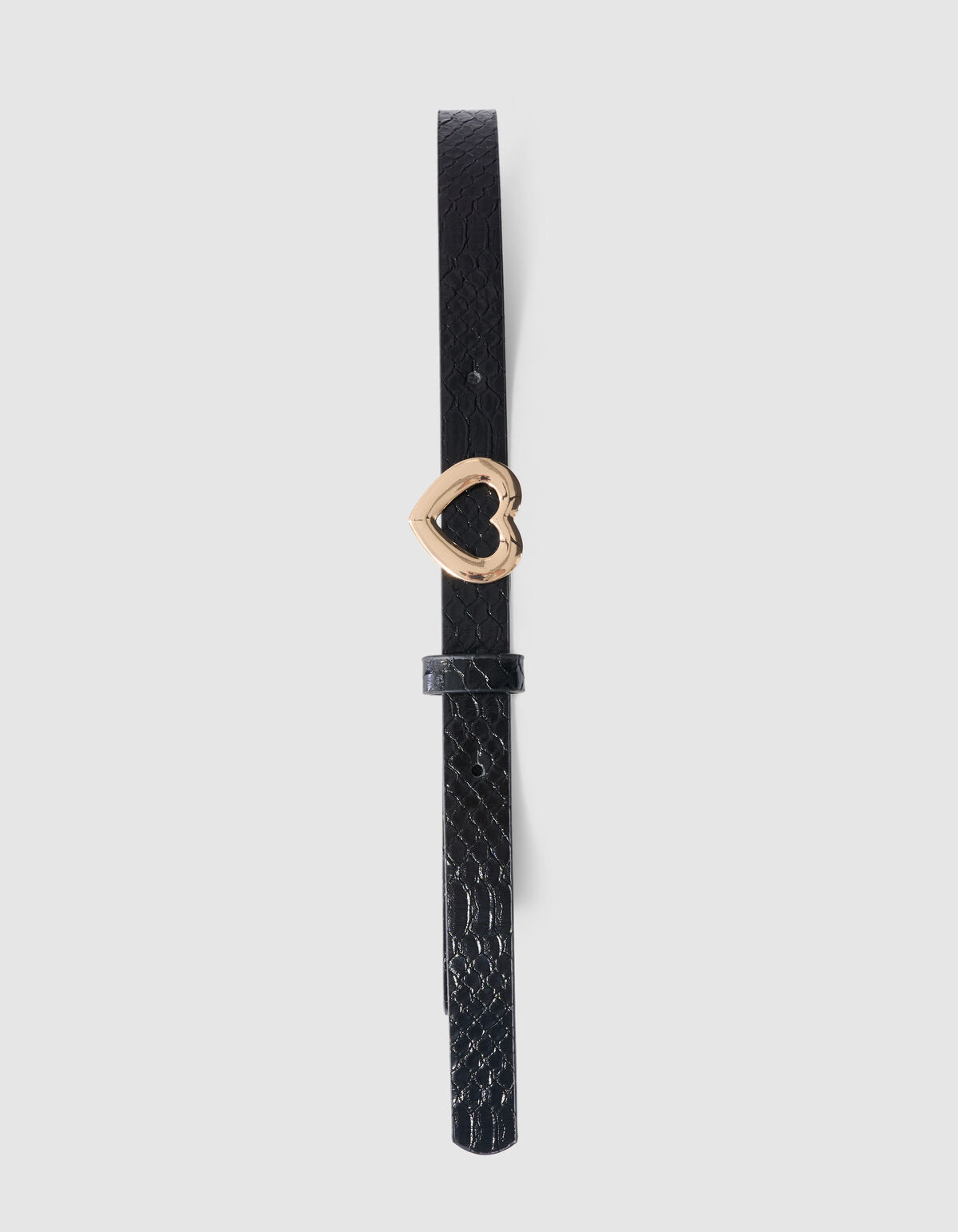Snake Print Riem Zwart SHOEBY ACCESSOIRES