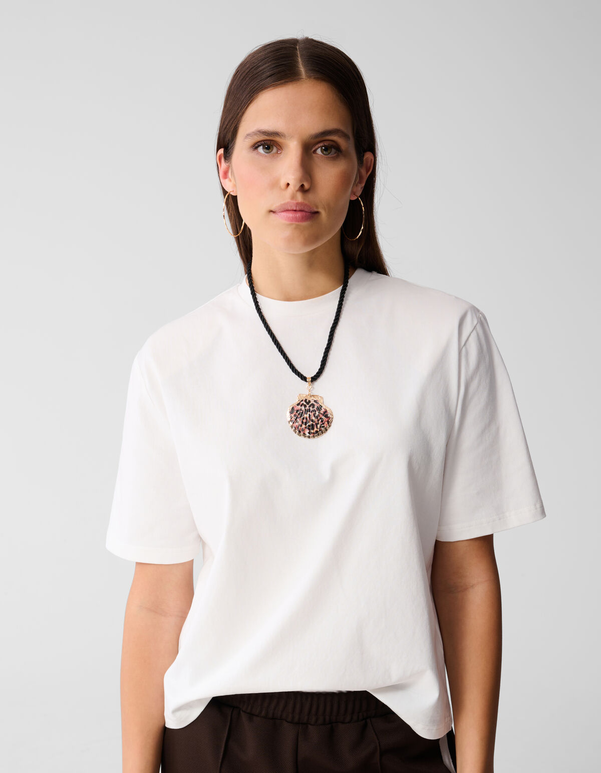 Leopard Schelp Bedel Bruin SHOEBY ACCESSOIRES