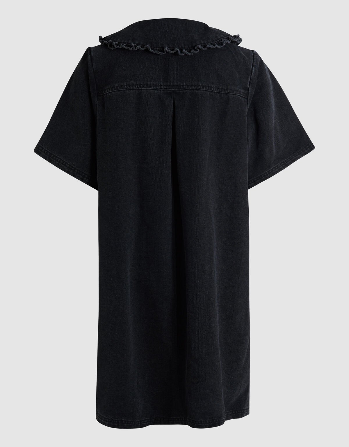 Denim Collar Midi Jurk Zwart SHOEBY WOMEN