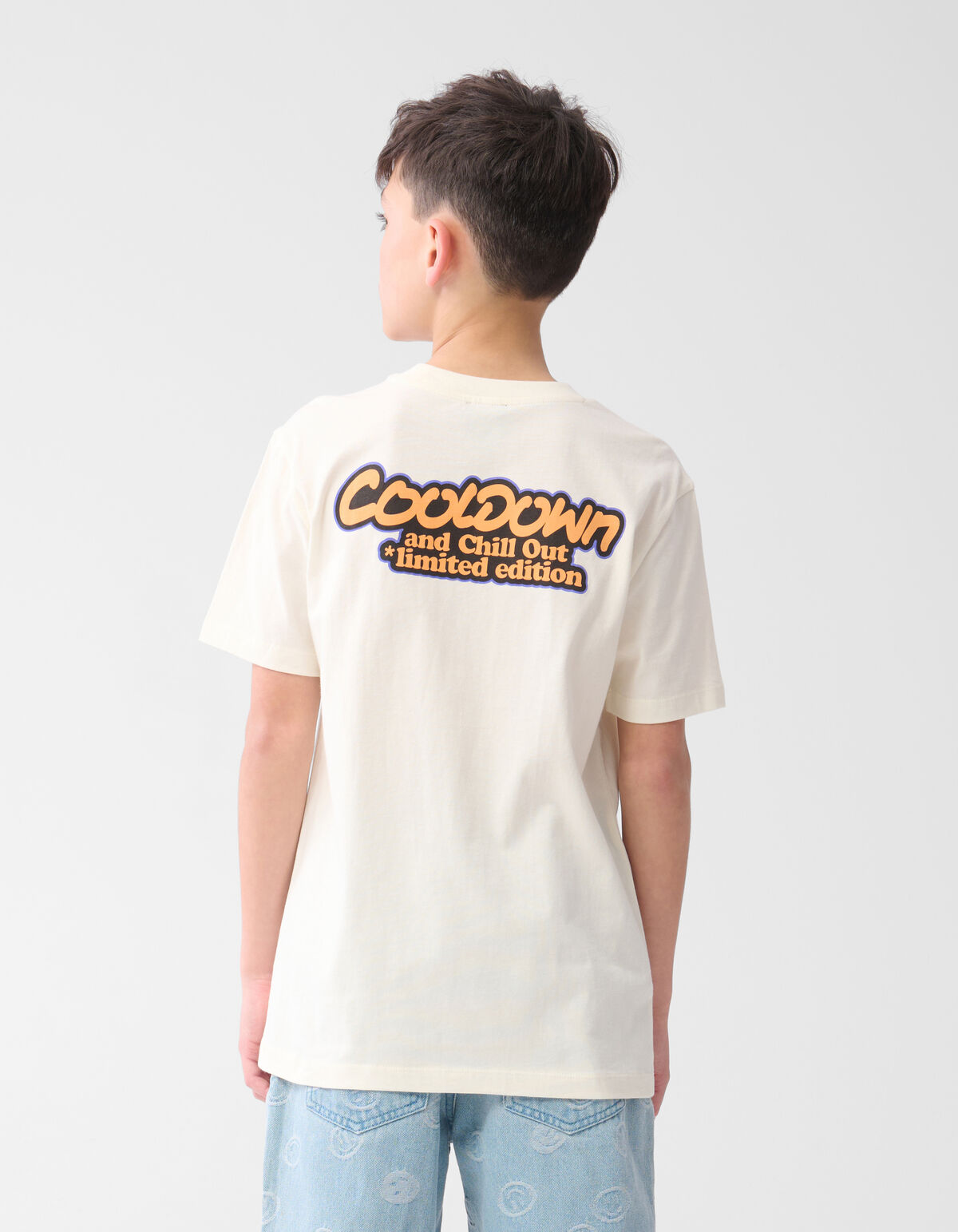 Cooldown Artwork T-shirt Gebroken Wit SHOEBY BOYS