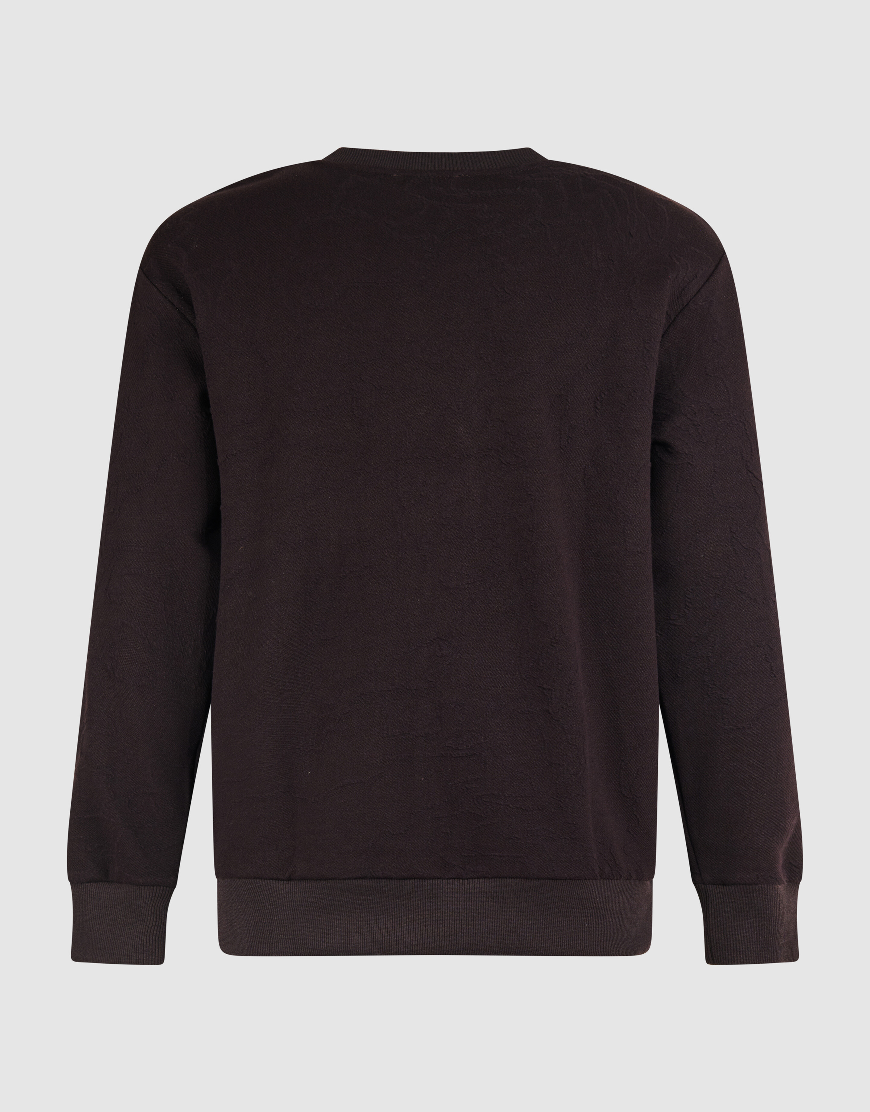 Structuur Sweater Donkerbruin SHOEBY MEN