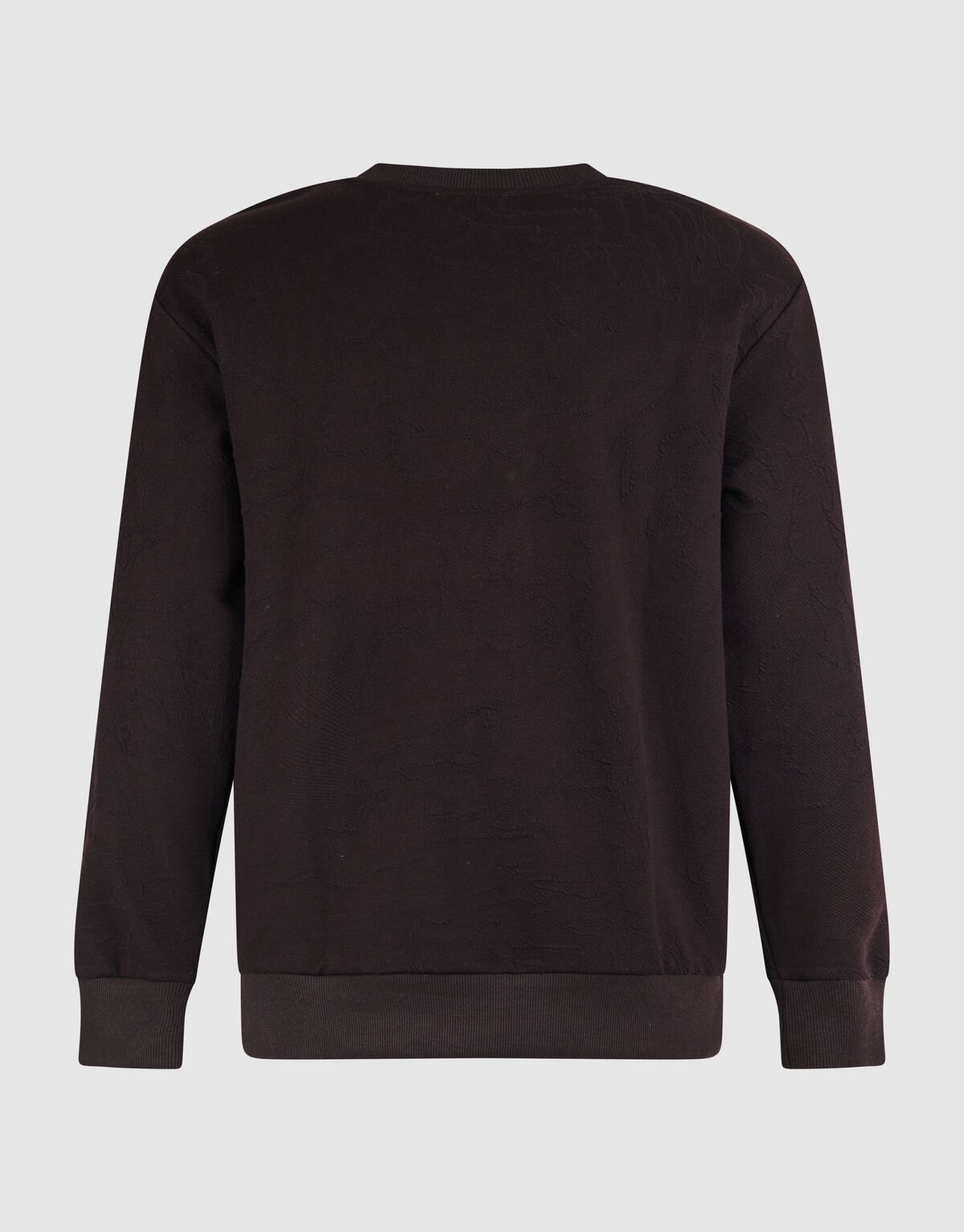 Structuur Sweater Donkerbruin SHOEBY MEN