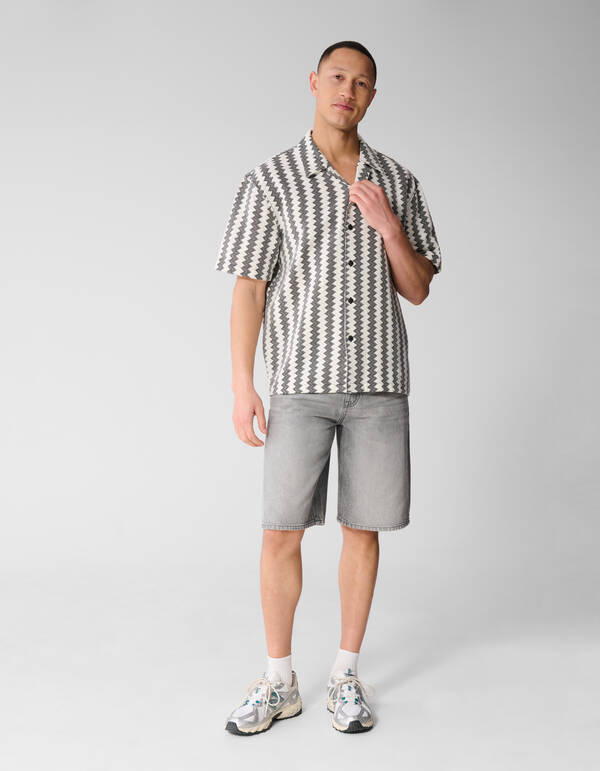 Geweven Overshirt Zwart SHOEBY MEN