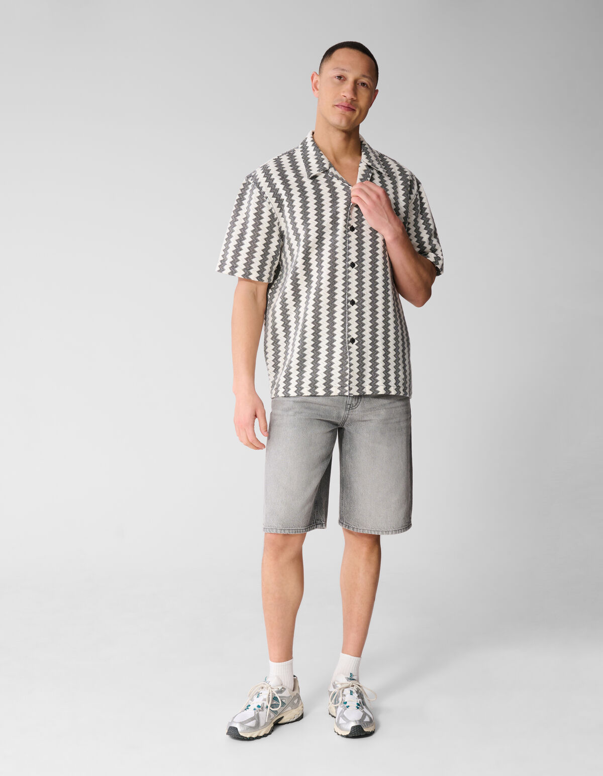 Geweven Overshirt Zwart SHOEBY MEN