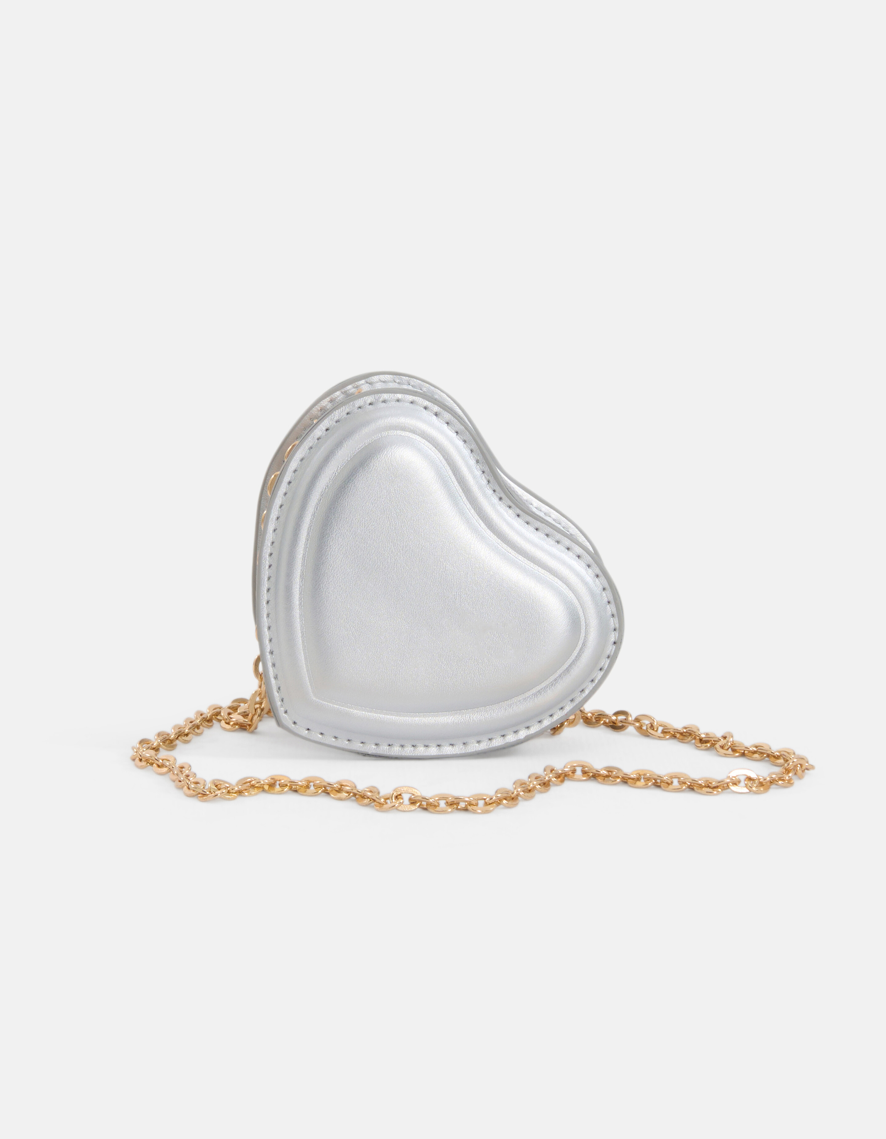 Heart Tas Zilver SHOEBY ACCESSOIRES