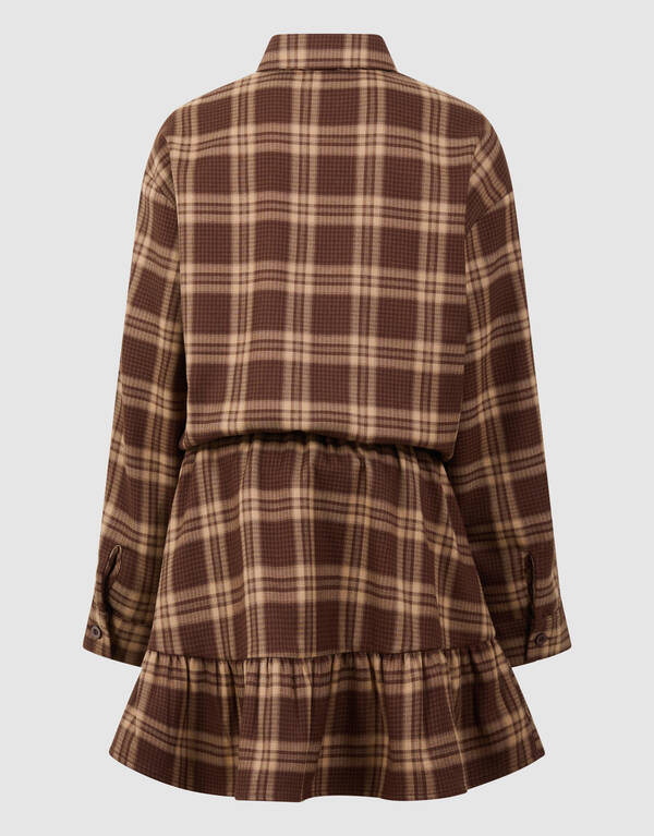 Ruiten Jurk Bruin SHOEBY GIRLS
