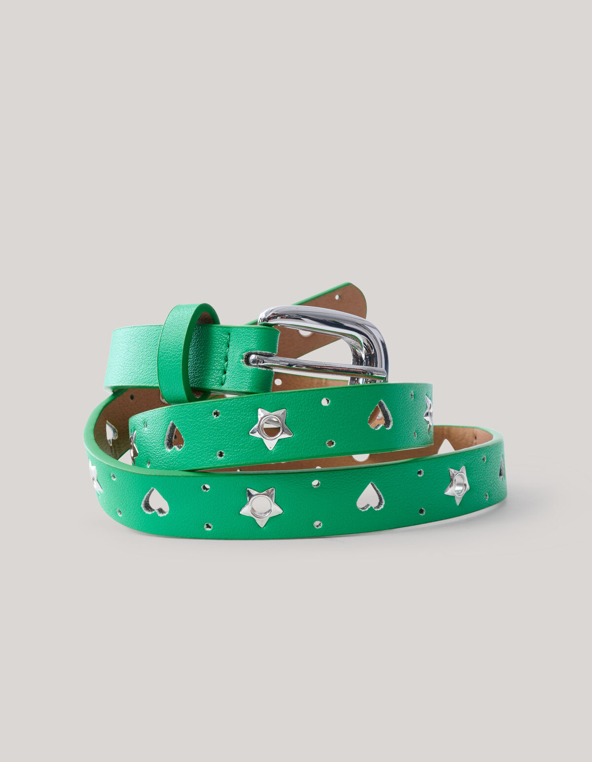 Heart Riem Groen SHOEBY ACCESSOIRES