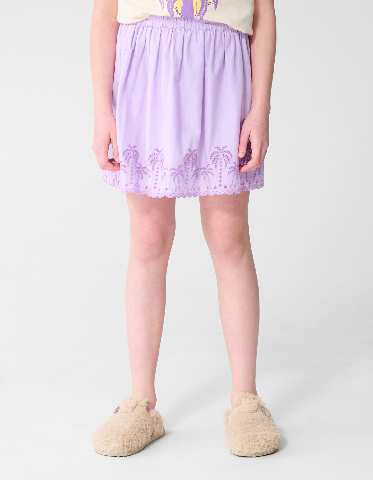 Palm Embroidery Mini Rok Lichtpaars SHOEBY GIRLS