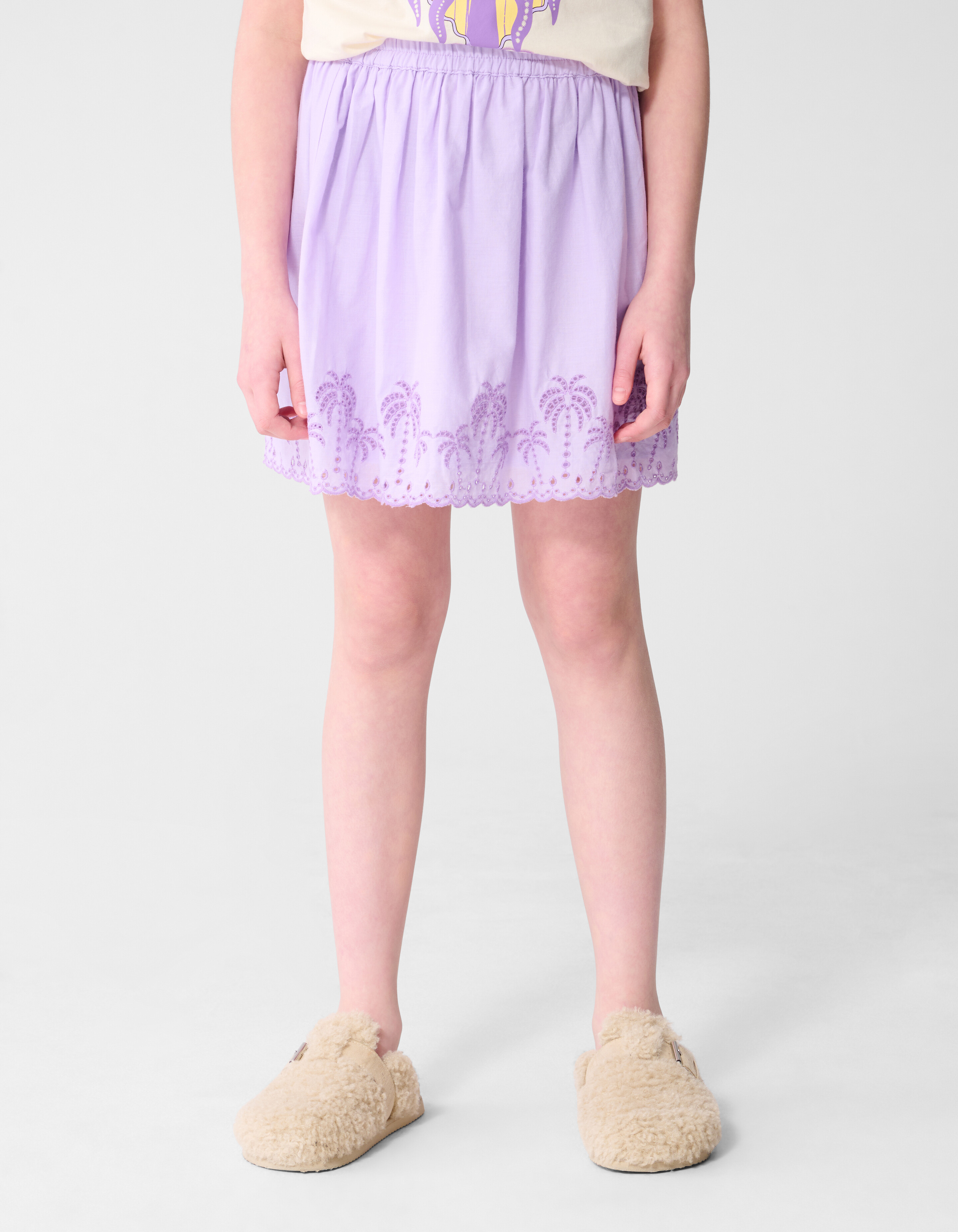 Palm Embroidery Mini Rok Lichtpaars SHOEBY GIRLS