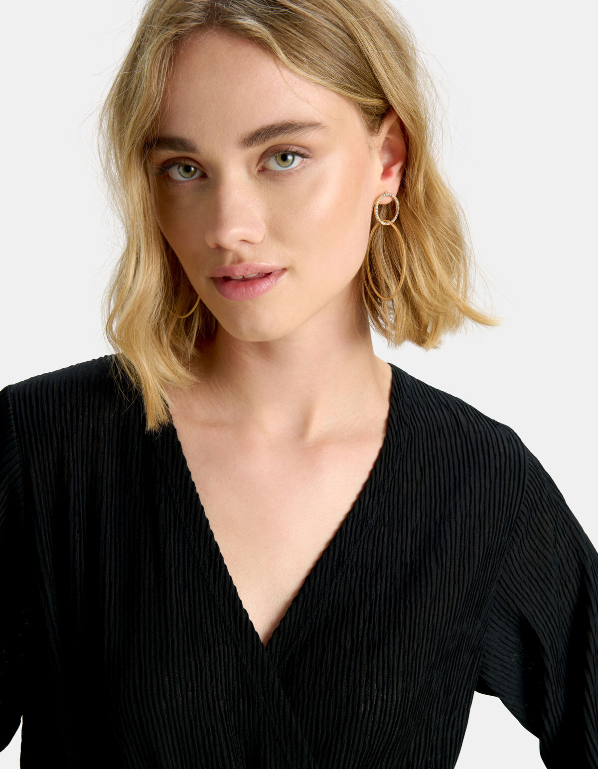 Strass Oval Oorbellen Goud SHOEBY ACCESSOIRES