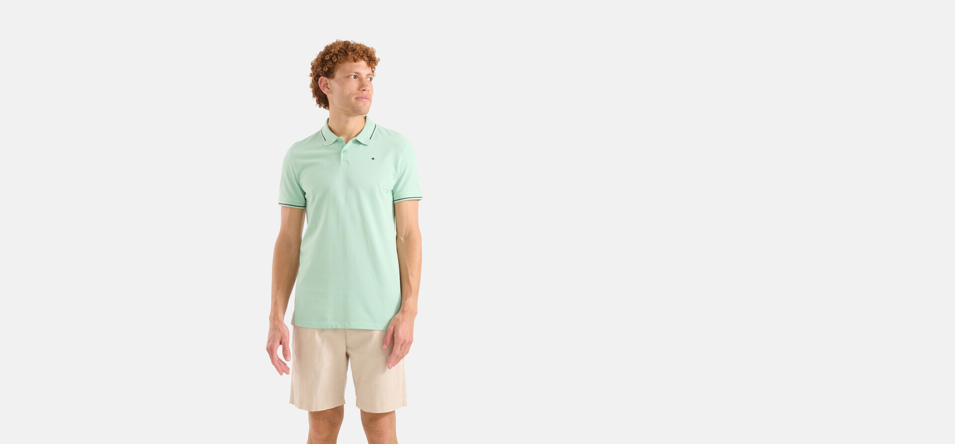 Basis Polo Lichtgroen SHOEBY MEN