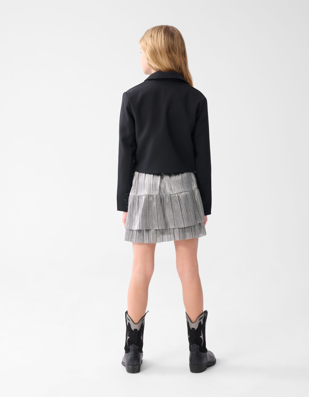 Cropped Blazer Zwart SHOEBY GIRLS