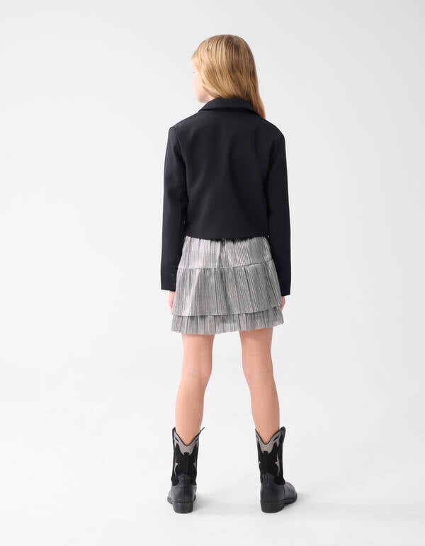 Cropped Blazer Zwart SHOEBY GIRLS