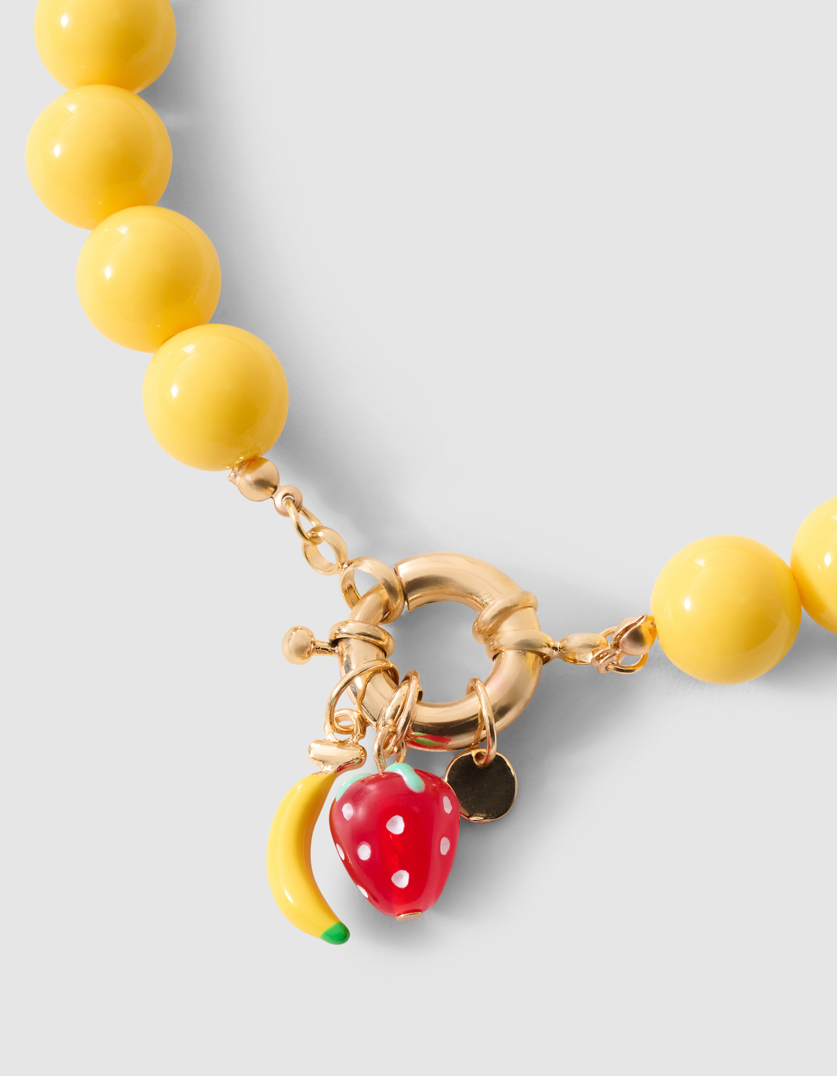 Statement Fruity Ketting Geel SHOEBY ACCESSOIRES