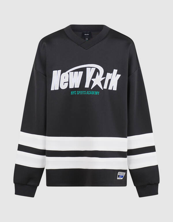 Oversized Fit Artwork Sweater Zwart SHOEBY BOYS